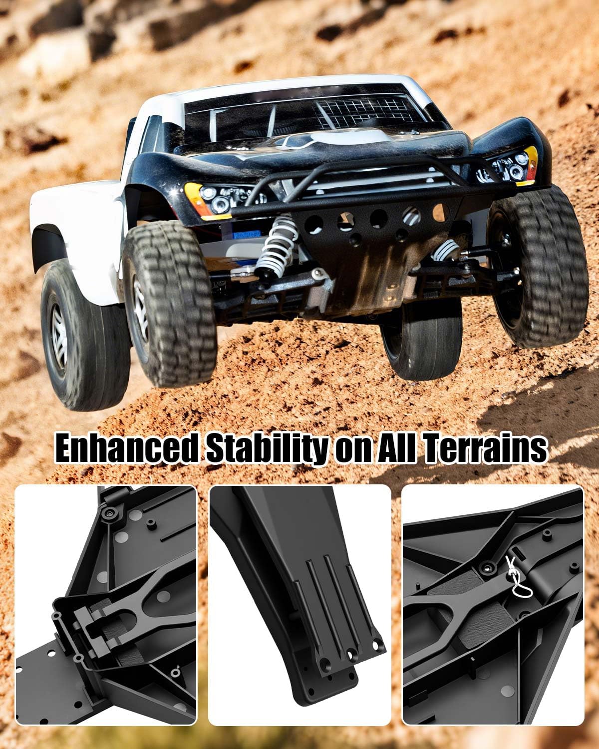 TIKSCIENCE Low-CG Chassis Conversion Kit Fit for Traxxas 1/10 Slash 2WD F150 Drag Slash Replace 5830 4458, RC Vehicle Conversion Chassis Low CG