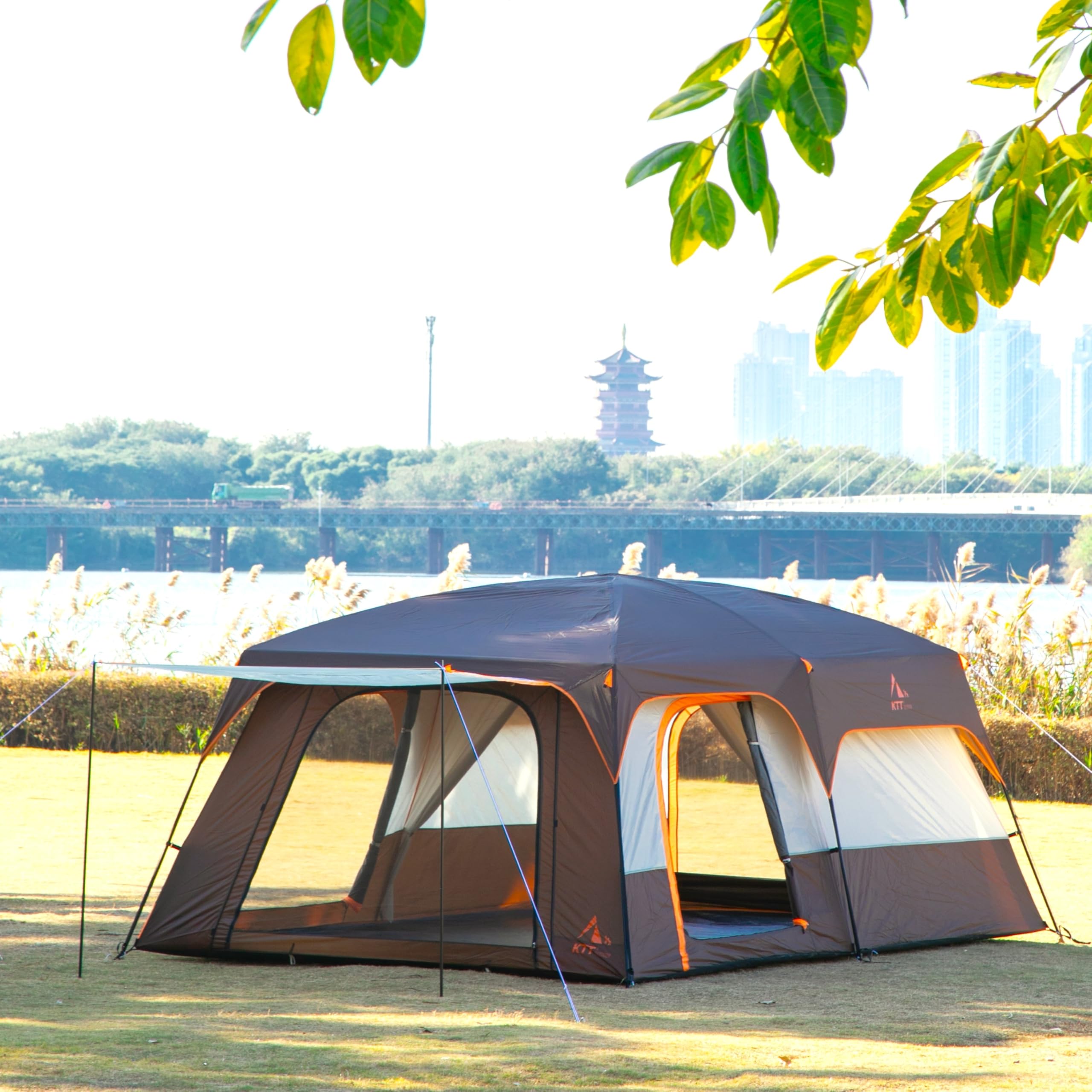 KTT Extra Large Tent 6 10 12 14 Person (Style B),Family Cabin Tents,2 - View #5