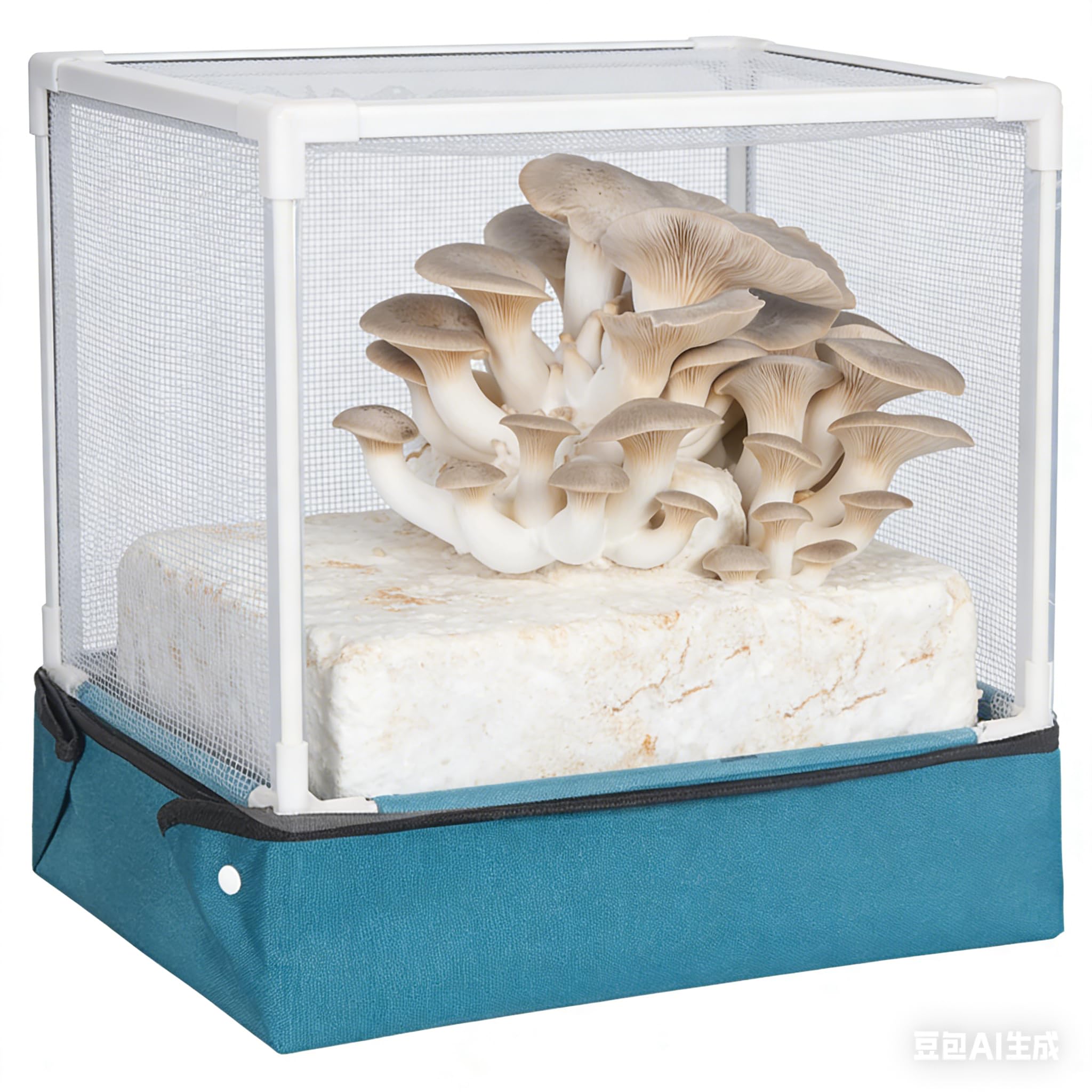 WADY Pilze züchten Set Pilze Züchten Growzelt,Tragbarer und klappbarer Grow Zelt Grow Box für Pilzee wie Enoki Pilze, Heilpilze, Pilze im Allgemeinen(Blau)