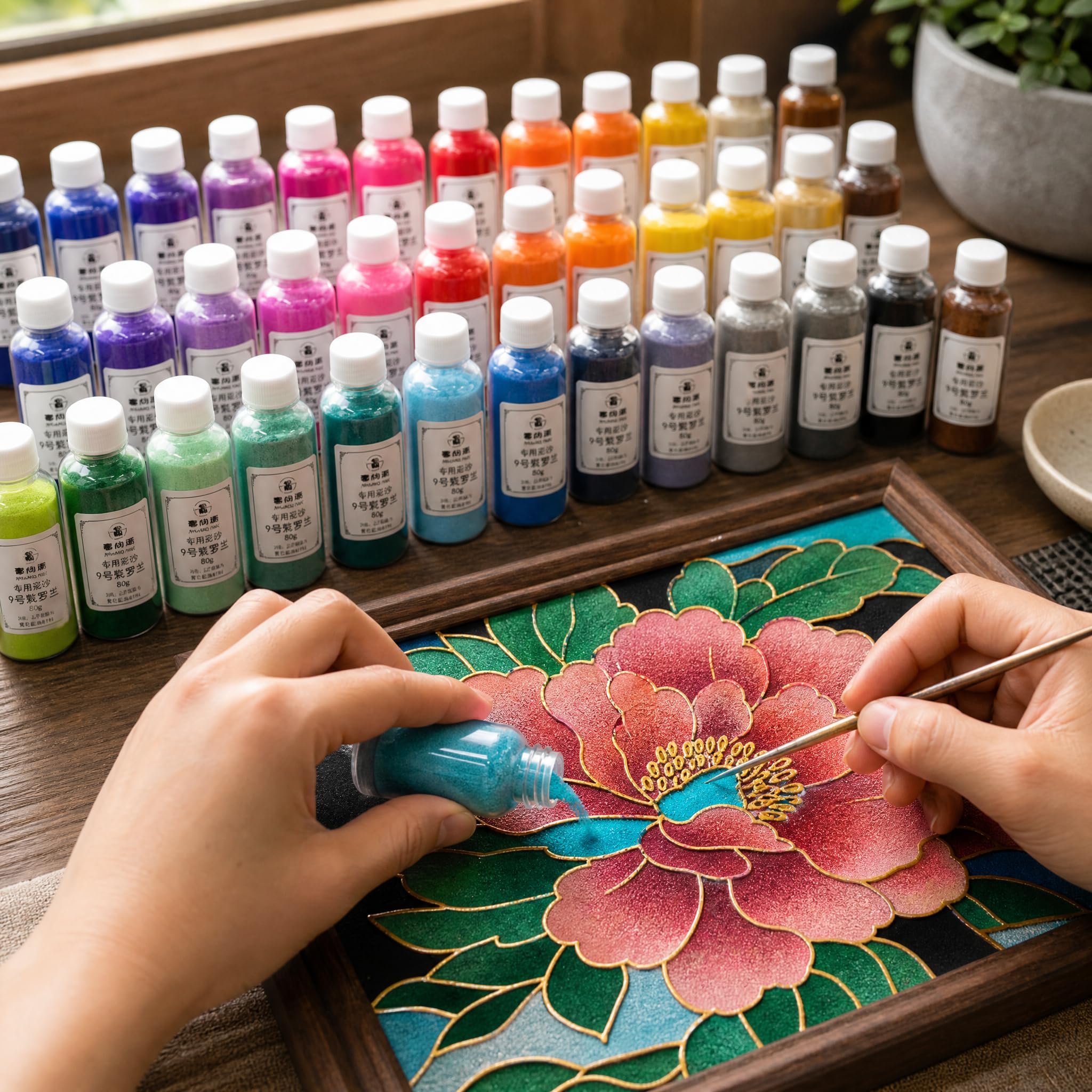 SZLIFE Sabbia Colorata per Pittura