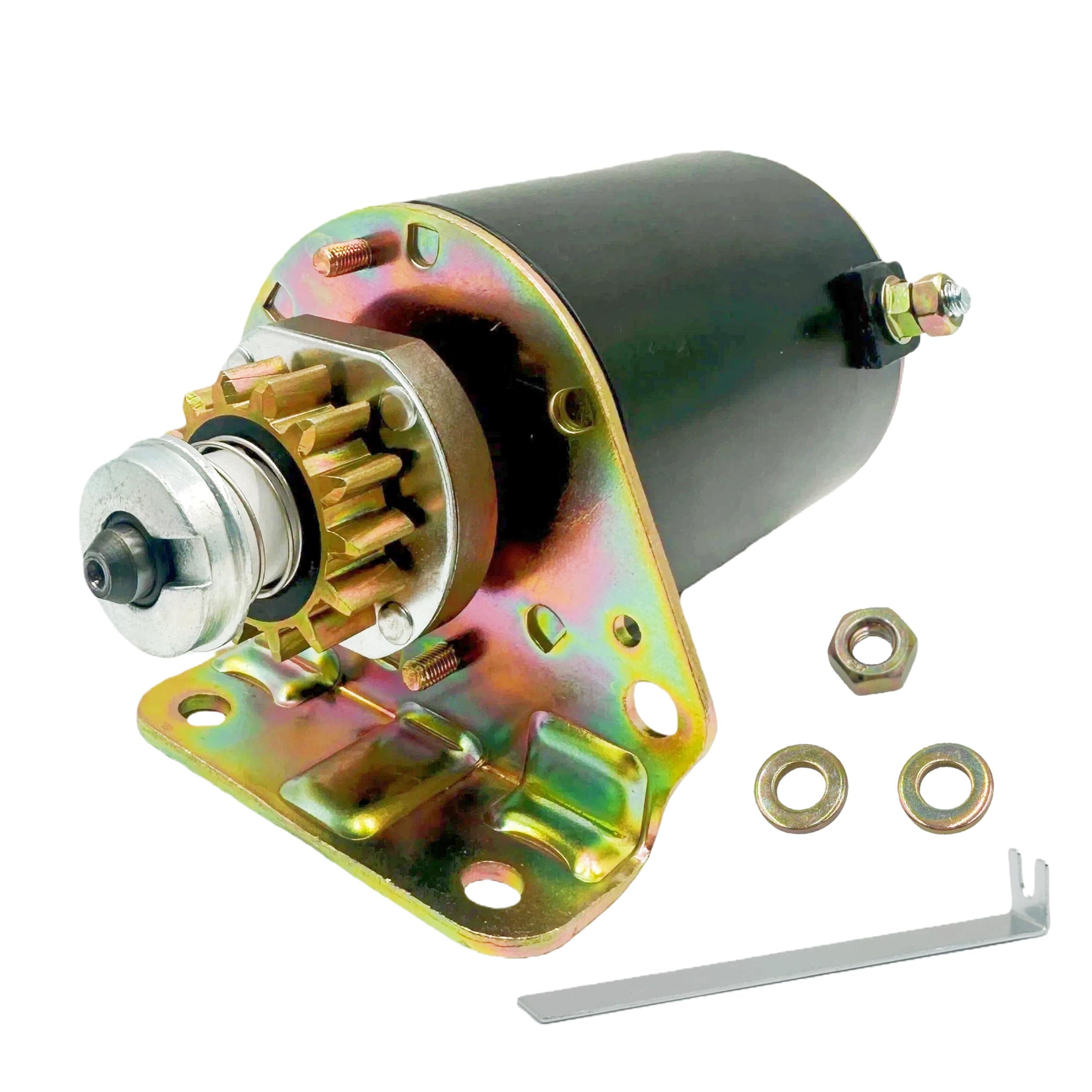 Photo 1 of 14 Teeth Steel Gear Starter Motor Fit for Briggs&Stratton (14.5-18.5HP) Replacement for 593934/693551/LG693551