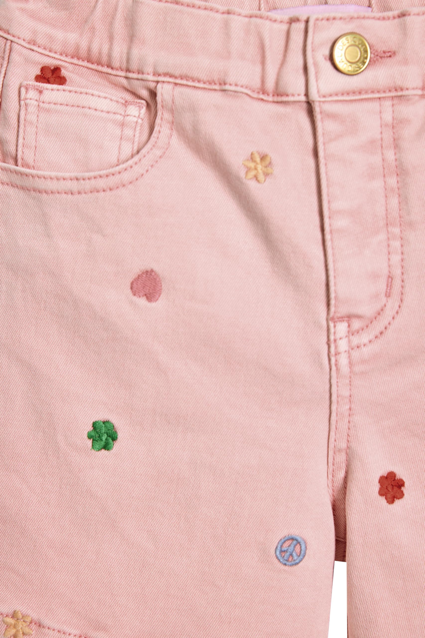 Desigual Pant_flower - Spodnie Dziewczynki