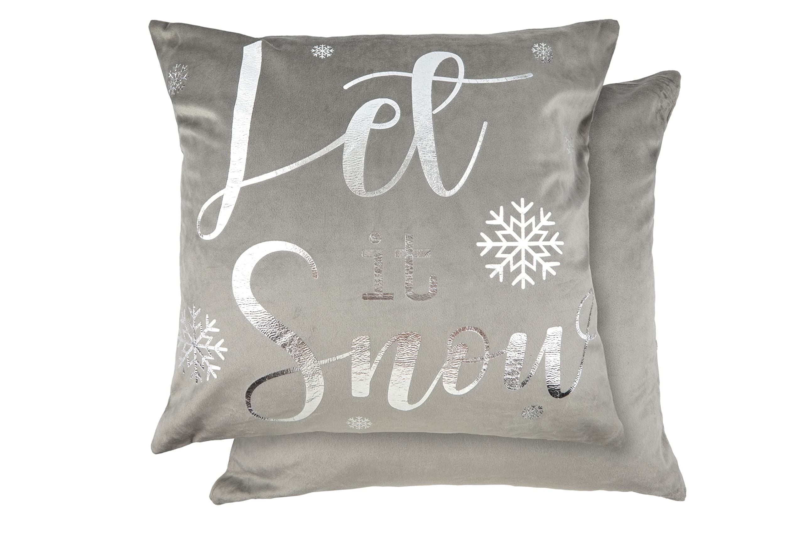 Emma Barclay Federa Per Cuscino Natalizia 43x43 Cm Con Pupazzo Di Neve - Yorkshire Linen, Morbido Velluto Retro