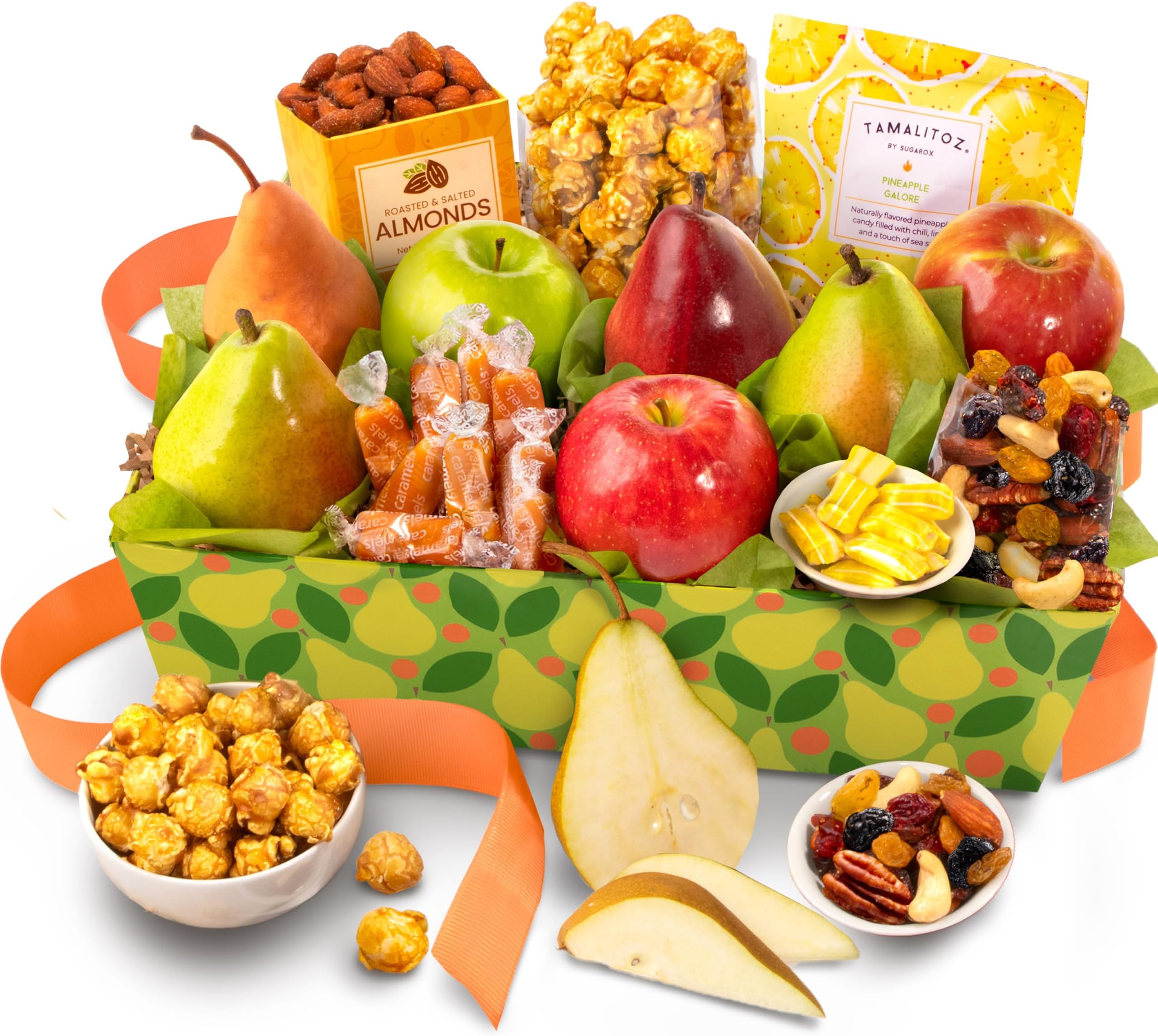 A Gift Inside Orchard Delight Fruit and Gourmet Basket