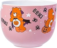 Vista 215 de Silver Buffalo The Powerpuff Girls Girl Power Featuring Blossom, Bubbles, and Buttercup Ceramic Ramen Noodle Rice Bowl with Chopsticks, Microwave