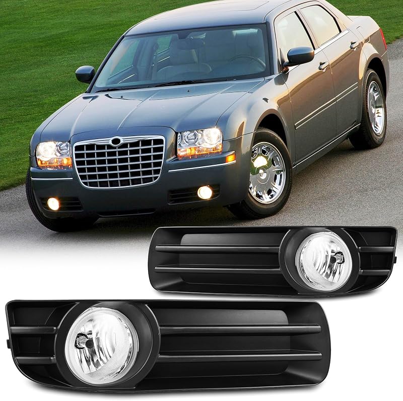 Kit de faróis de neblina halógenos AUTOFREE para Chrysler 300 Touring/Base 2005 a 2010 – Par