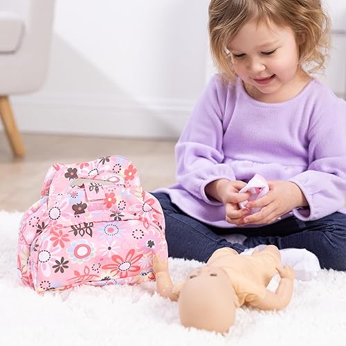 Miniatura 6 de melissa & doug Mine to love set cambiador de pañales con bolsa, toallitas, accesorios., Versión estándar, 1, Multicolor