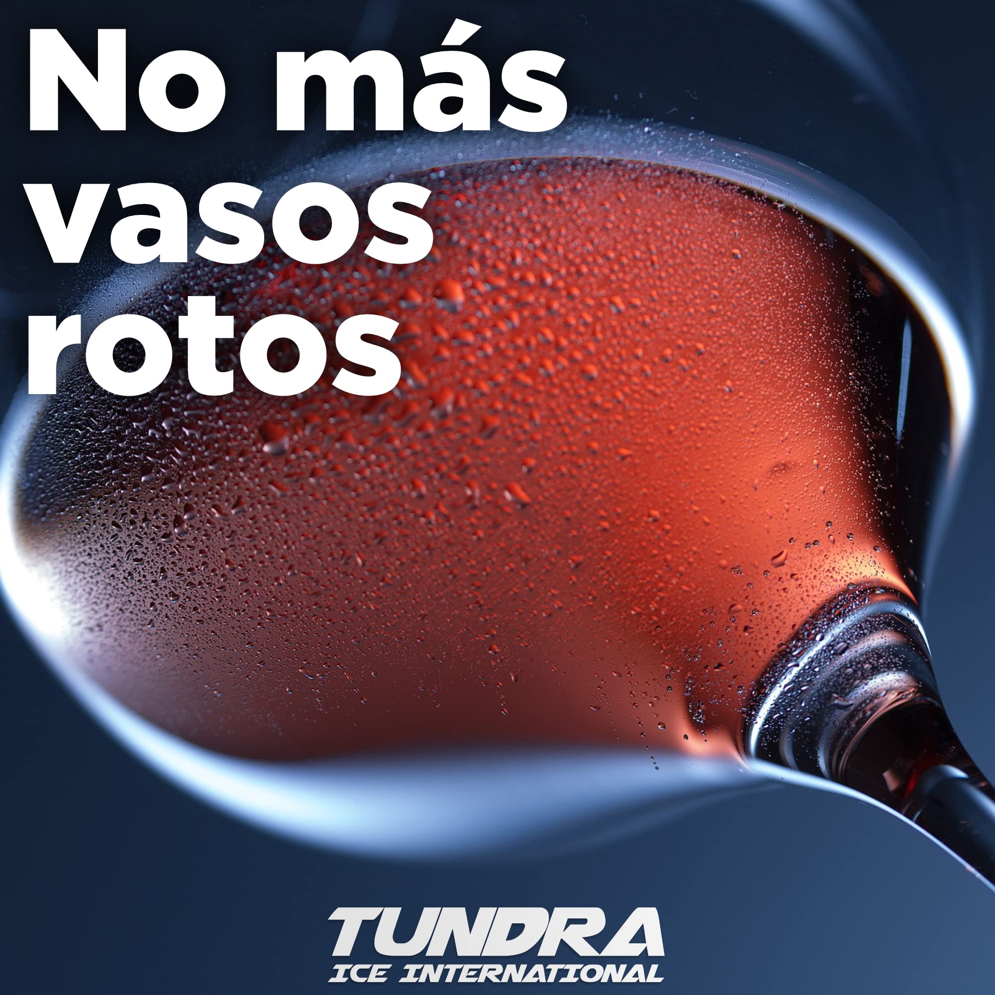 TUNDRA ICE INTERNATIONAL 6 Pieza del vidrio de vino 47 Cl en Tritan (Rigid PlasticBpa Free) COPAS DE VINO Blanco