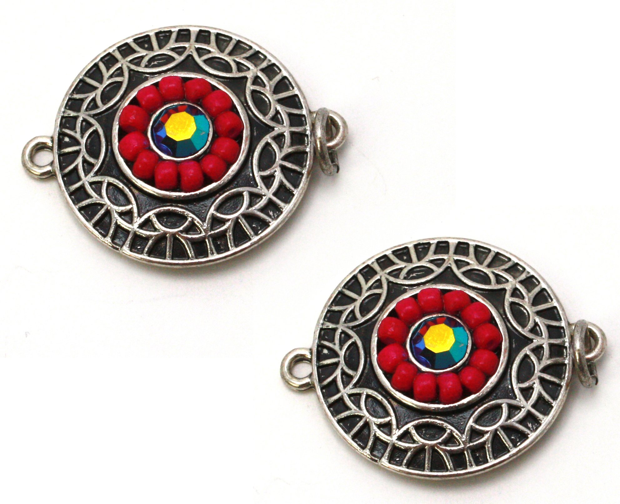 Laliberi Bezel Connectors, Warm Round Shield