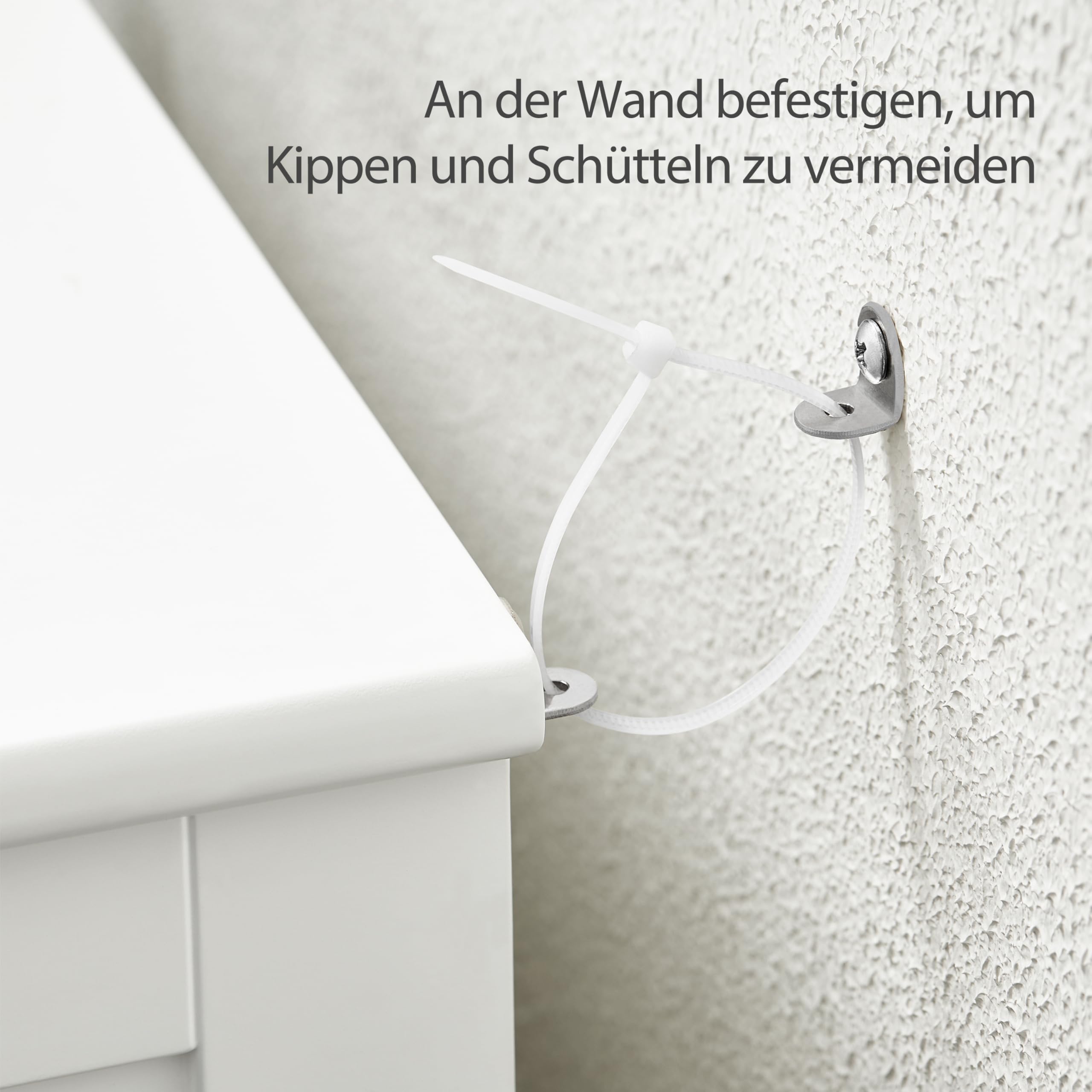 Yaheetech Badschrank Küchenschrank mit Doppeltür & Einstellbarem Regal Badkommode Sideboard Badezimmer/Wohnzimmer/Flur Weiß 50 * 30 * 92.5cm