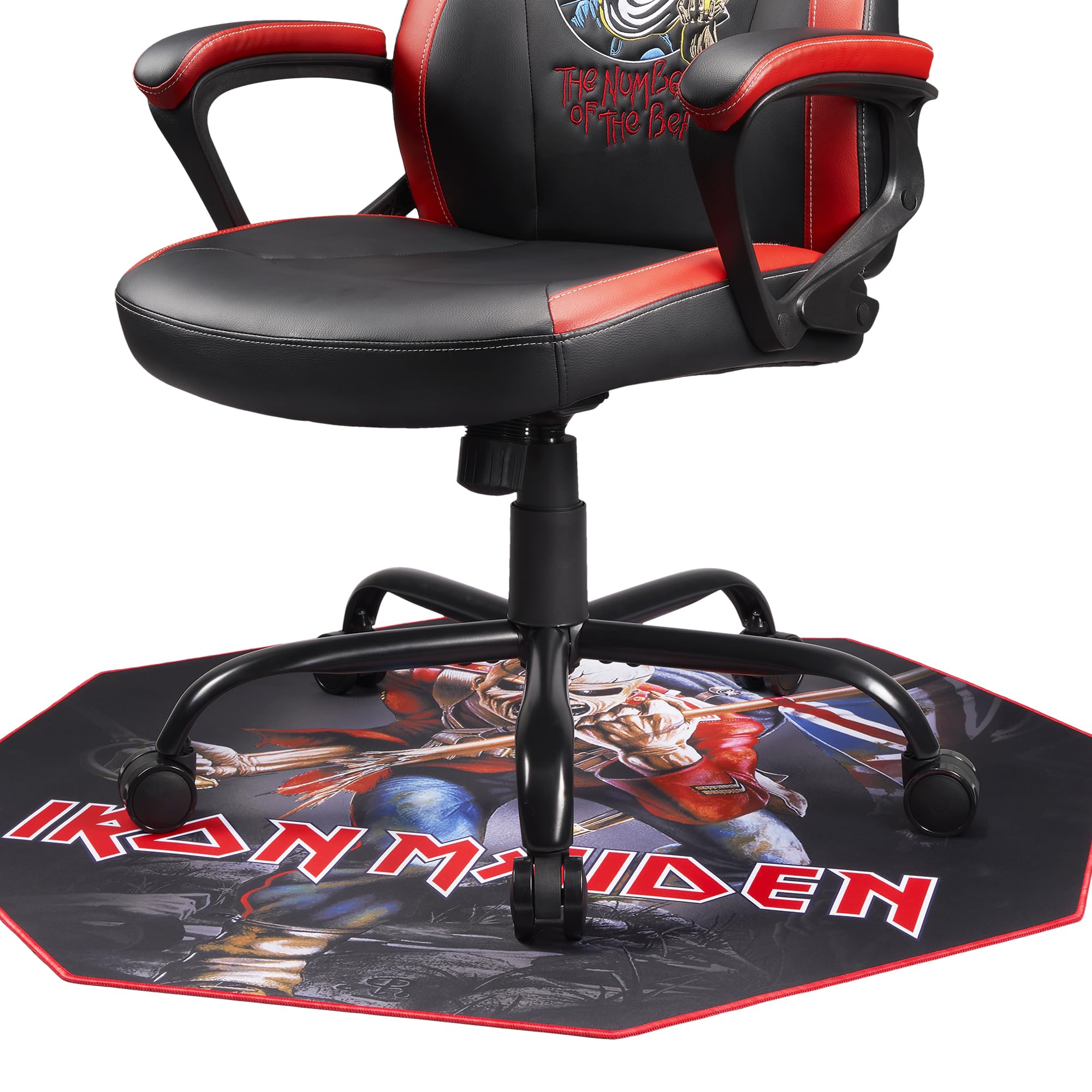 Iron Maiden - Non-Slip Gamer Floor Mat for Gaming and Office Chair