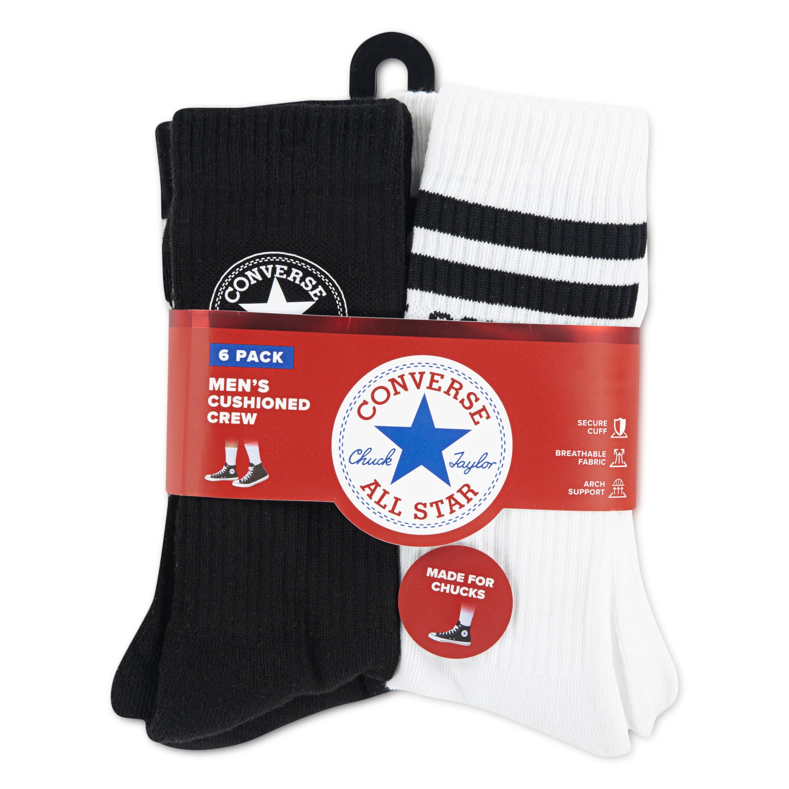 Converse Crew Sock Calcetines de tripulación Hombre