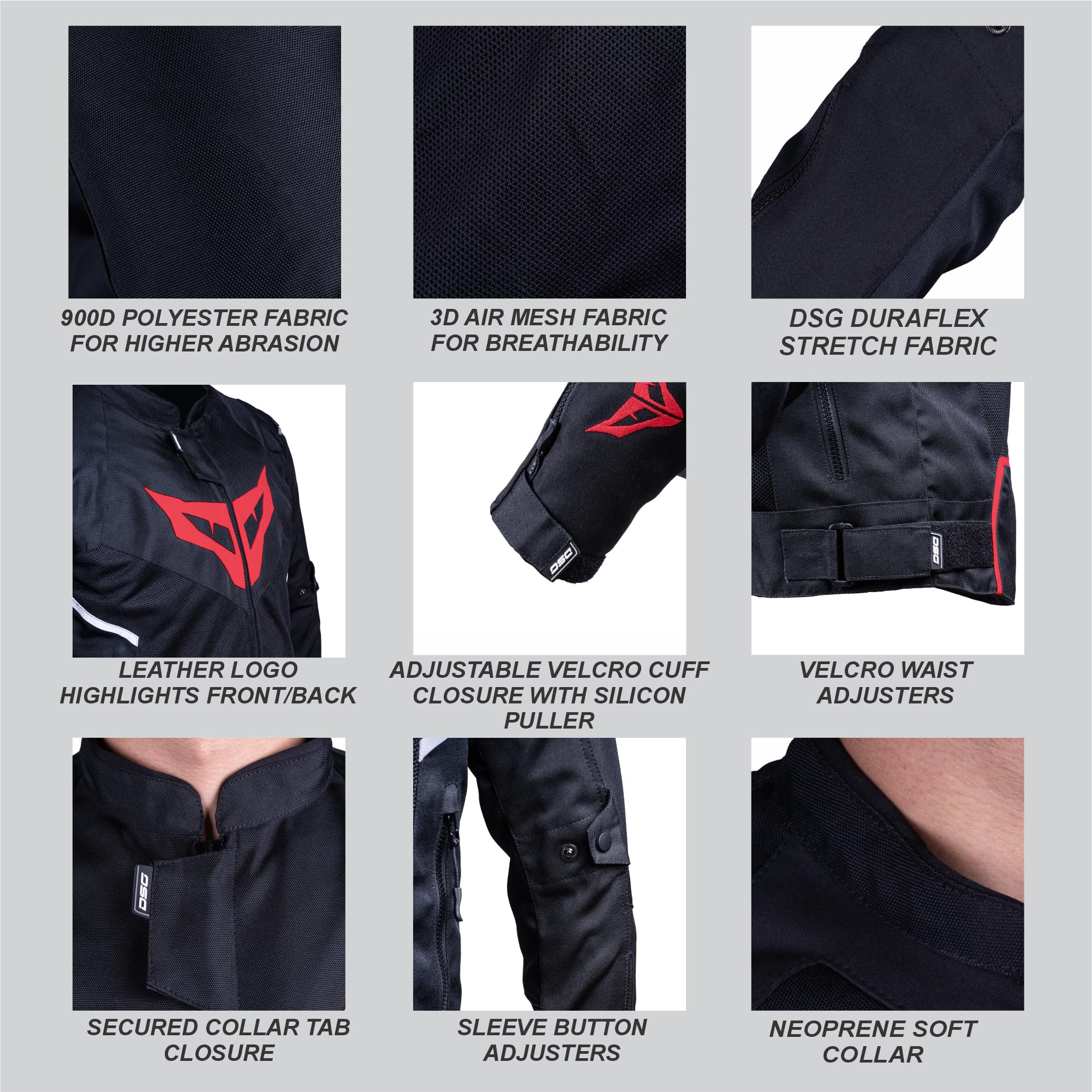  サイクルジャケット XS Dream Sporting Gear Men's Polyester DSG GP-X Riding Jacket (Colour