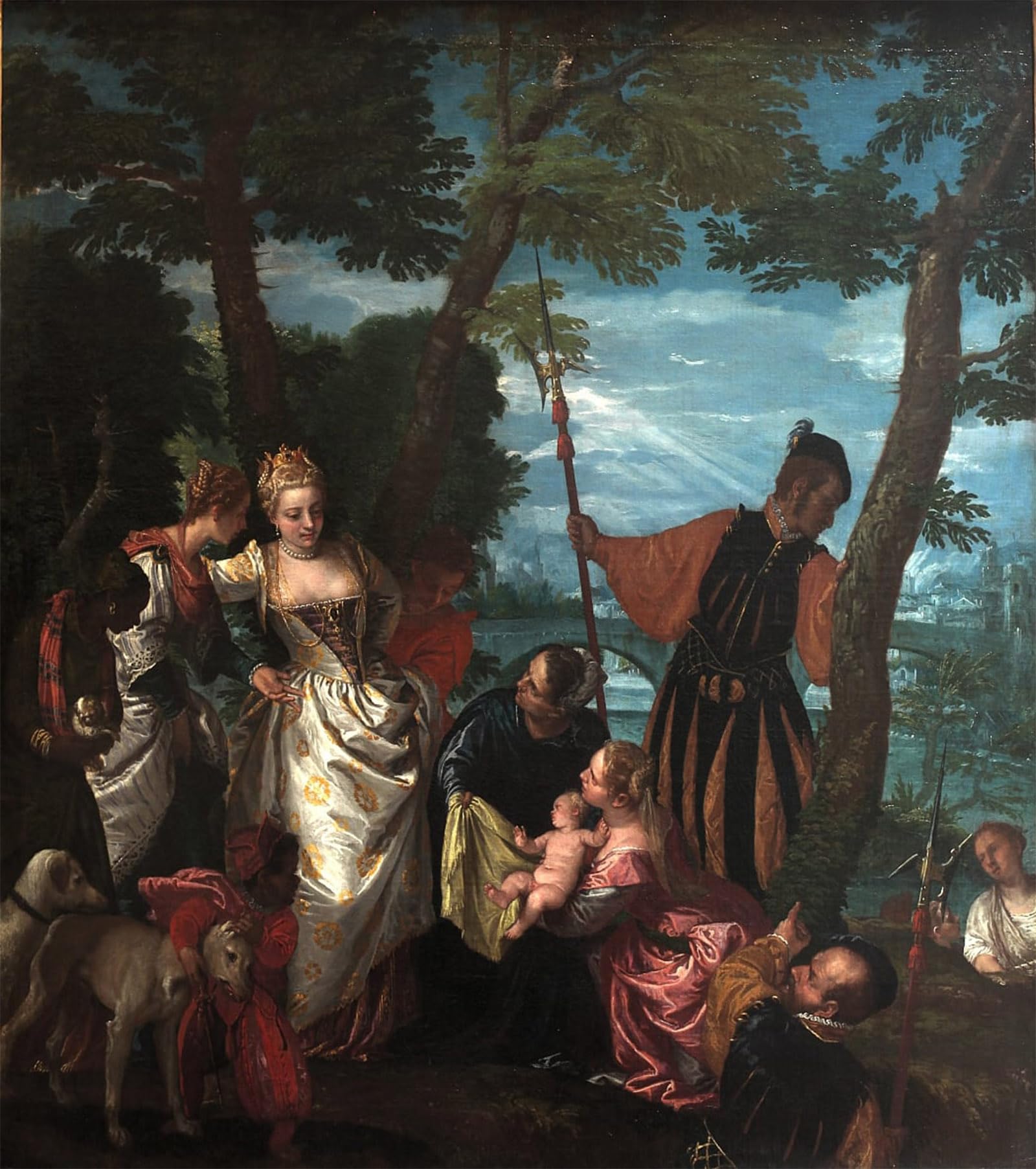 POSTERIIk Vintage Art Print Images Pictures Print Moses Saved From the Waters by Paolo Veronese Modern Colour Posters for Office Home Decor 60x90cm