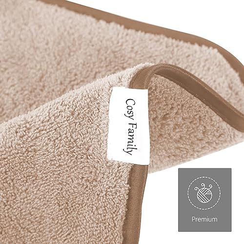 Miniatura 7 de Cosy Family Paquete de 10 paños de lavado desmaquillantes  Paños de limpieza facial de microfibra suave para manos y maquillaje, 12 x 12 pulgadas,