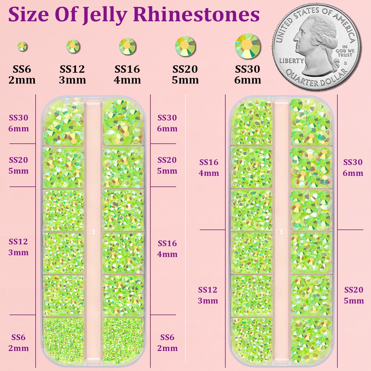 32000Pcs Resin Rhinestones for Bedazzling, Silver Clear Flatback Gems for Diamond Art, Crystal Bedazzler Kit with 3Pcs 10ml B7000 Jewelry Glue for Nail Art Crafting Clothing Book Makeup