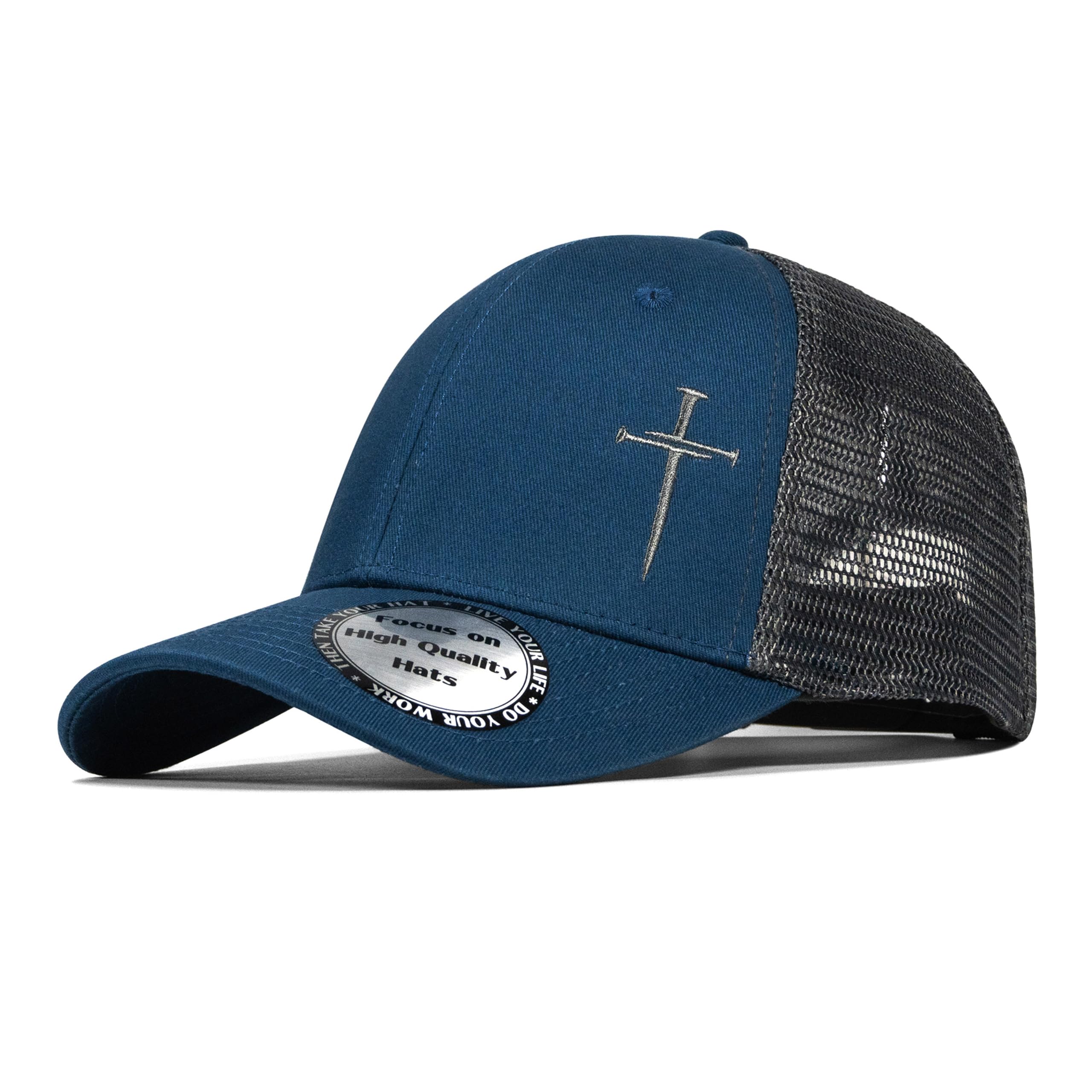Christian Hats for Men Women,Jesus 3 Nail Cross Hat Christian Religious Gifts for Birthday/Christmas
