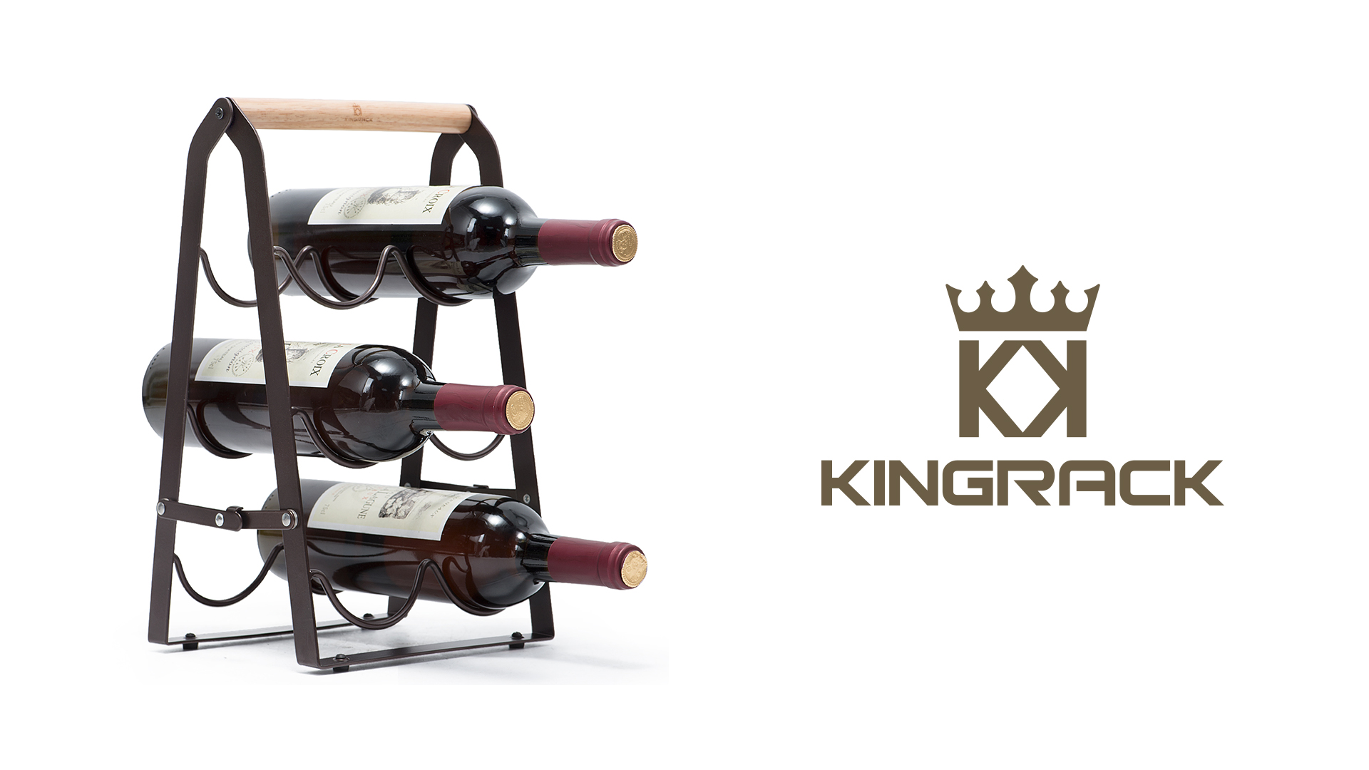 Hat Organizer Mecor Countertop Wine Rack, Tabletop Wood Wine