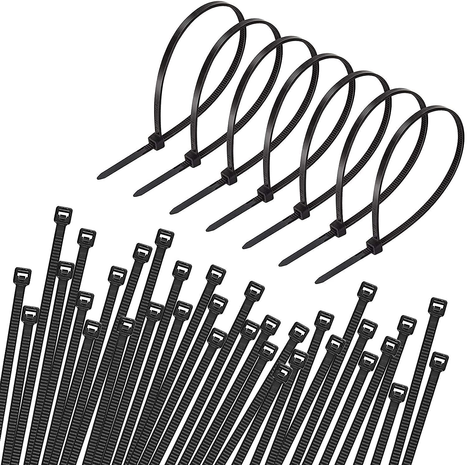 GTSE Lot De 100 Attaches Autobloquantes En Nylon Marron De 30,5 Cm, Résistance De 22,7 Kg, Résistantes Aux UV, Attaches Autobloquantes De 30,5 Cm