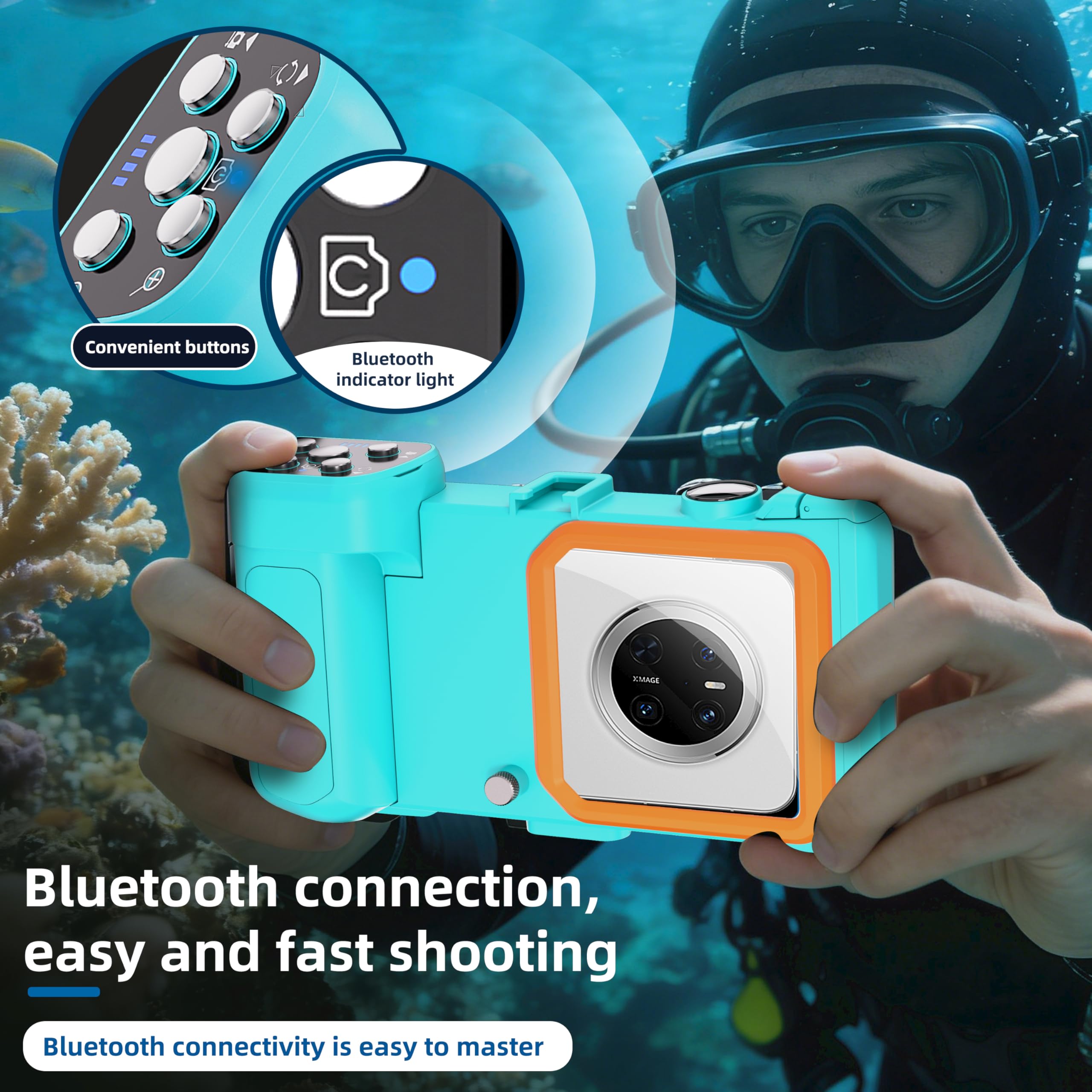 Wasserdichte Handyhülle Unterwasser Wasserfeste 15m Handy Wasserschutzhülle Handytasche Wasserdicht Schwimmen Baden für iPhone 16 Pro 16 Pro Max 15 Pro 15 Pro Max 14 13 12 Pro 1213 14 Pro Max