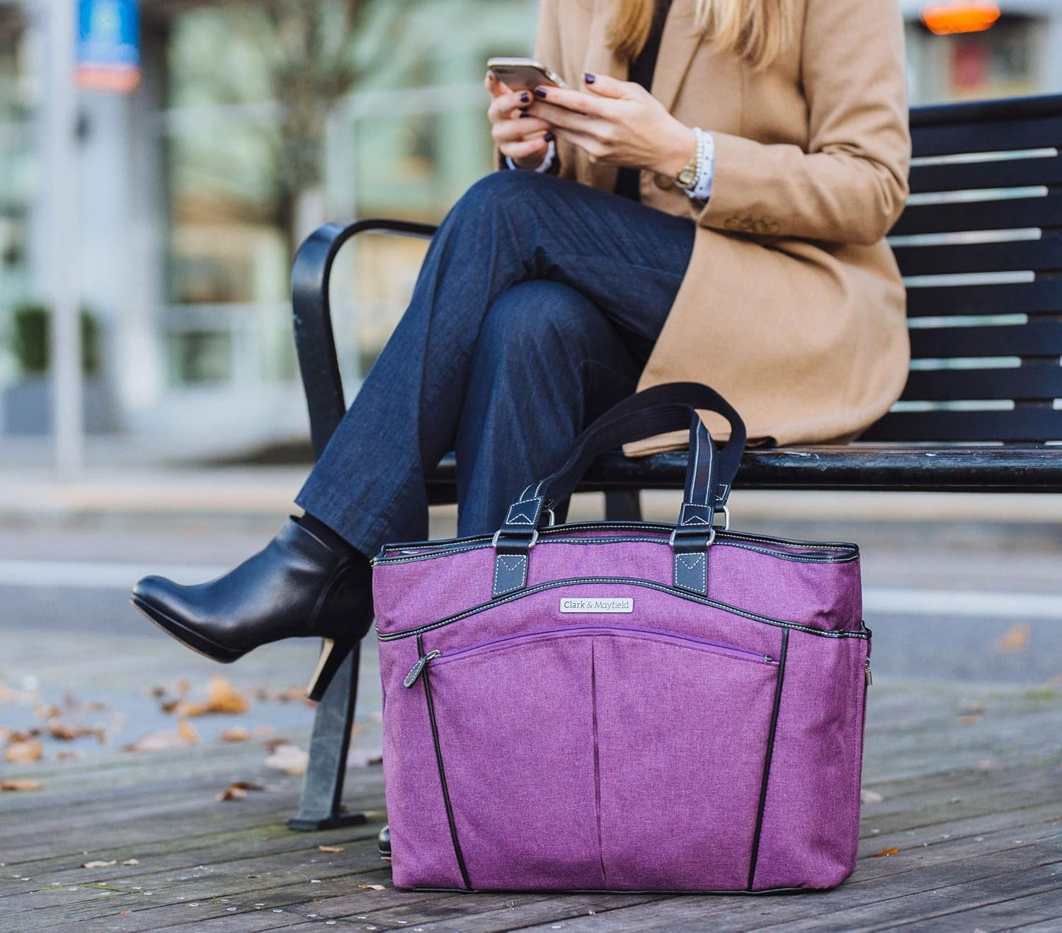 Greatest Product Clark & Mayfield Reed Laptop Handbag 17.3 (Purple) Review Clark & Mayfield Reed Laptop Handbag 17.3 (Purple)