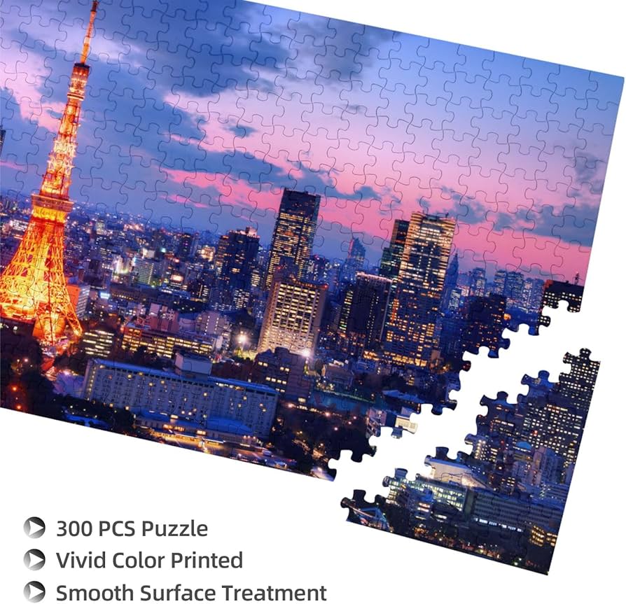 Amazon.co.jp: ジグソーパズル 綺麗な東京タワー 木製 300ピース