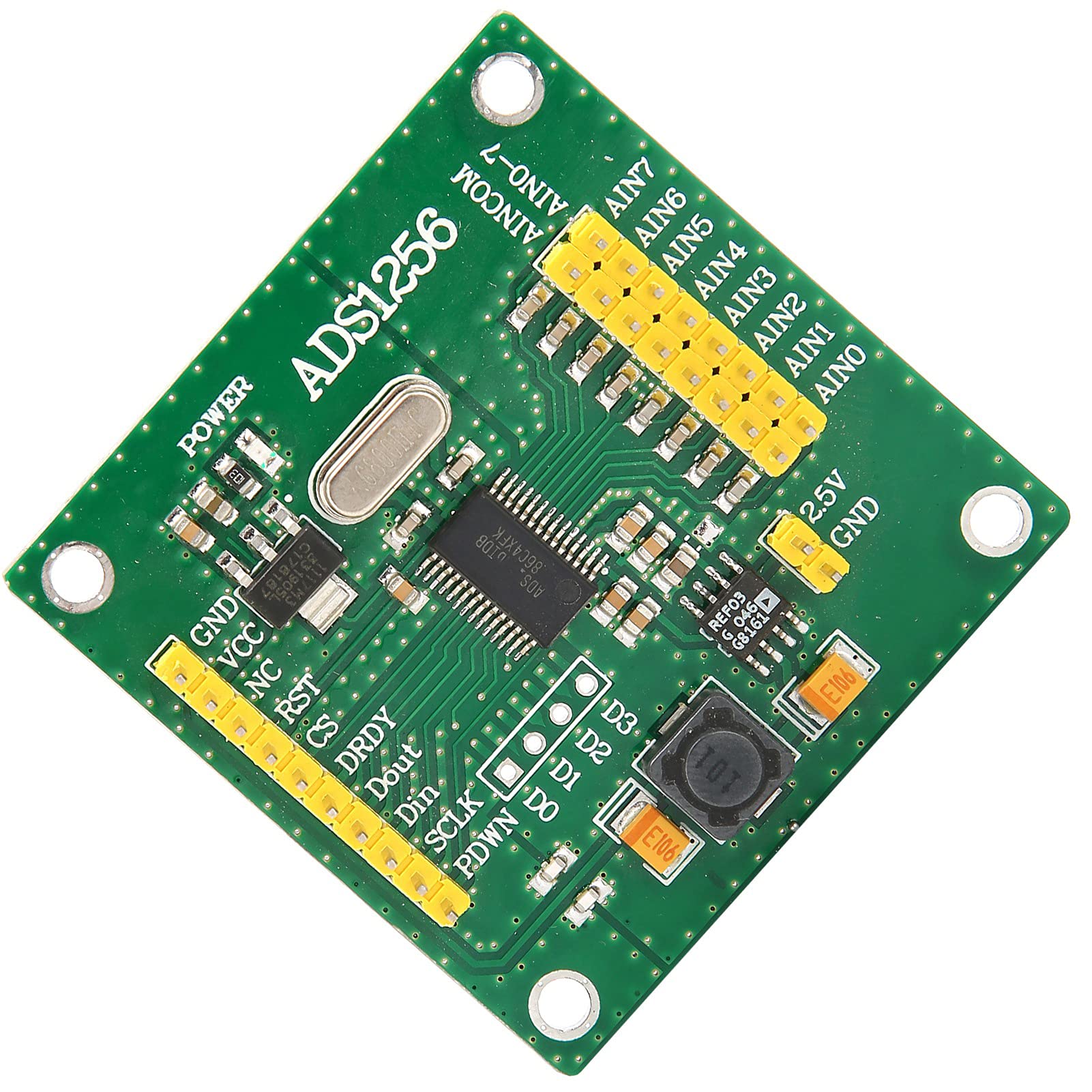 Modulo di Conversione Analogico a Digitale ADS1256 Scheda di Acquisizione Segnale ADC a 8 e 24 Bit per Conversione Dati Ad Alta Precisione
