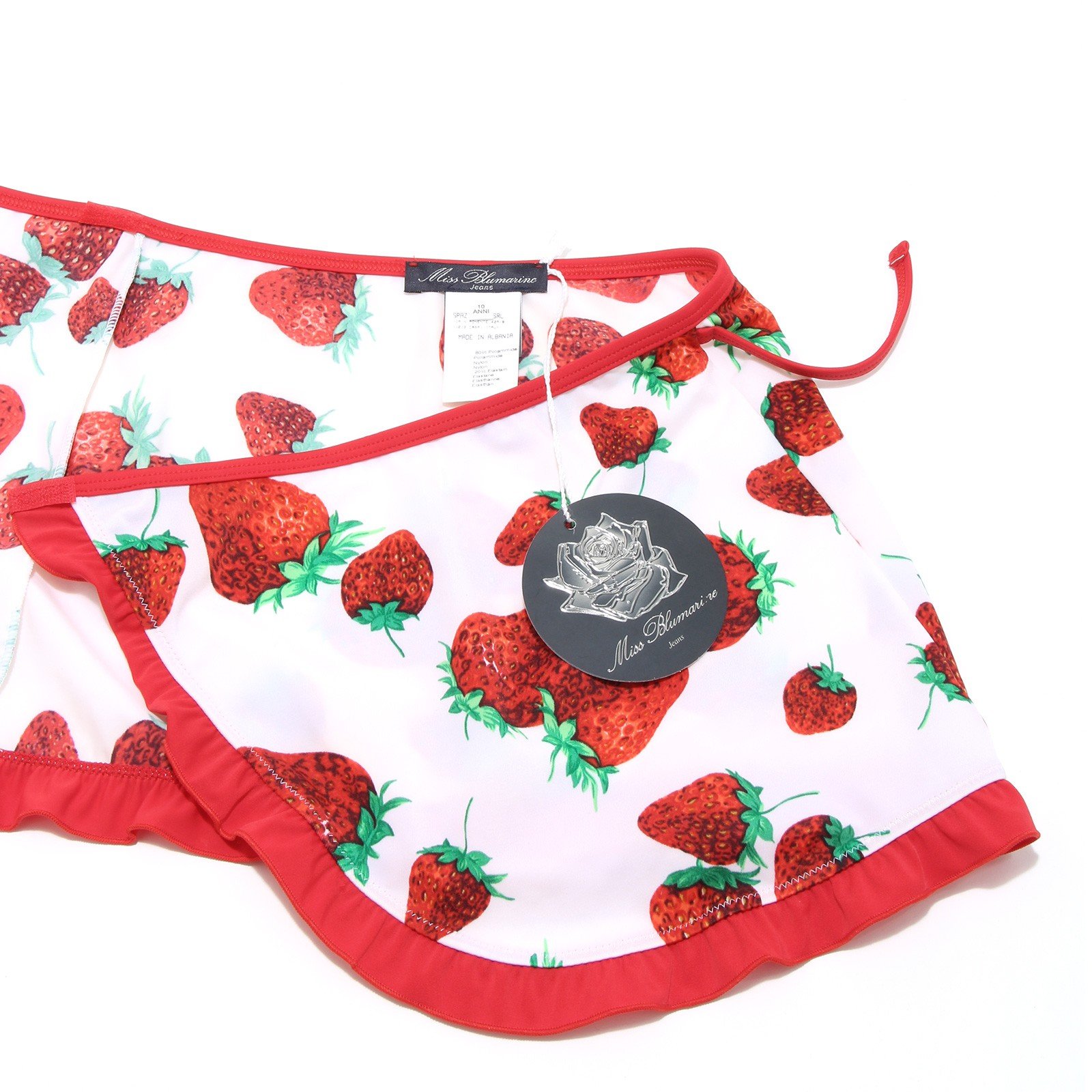 BLUMARINE 6315H pareo mare bimba MISS BABY copri-costume swimwear kids