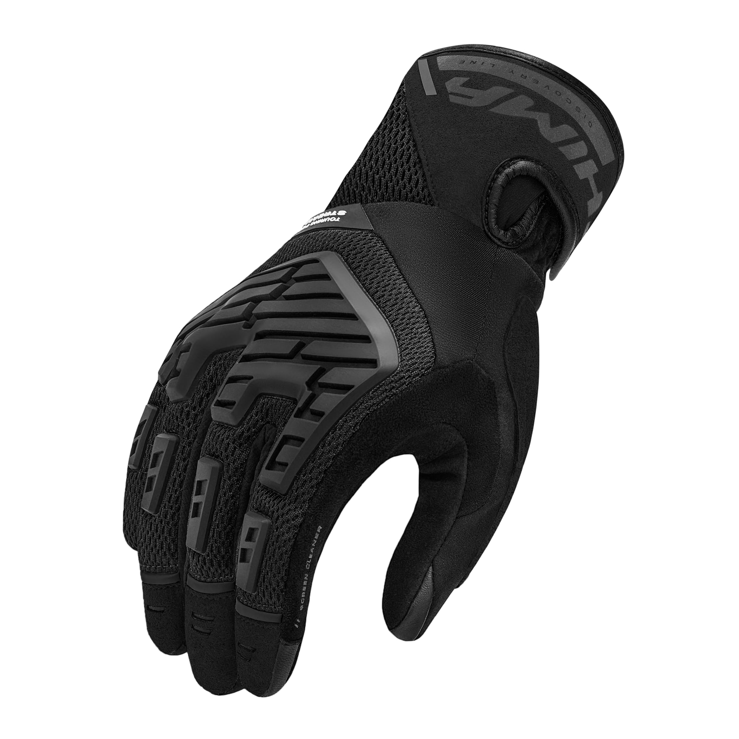 SHIMA STREAM Gants Moto Homologué Femme Textile Longues Ete Ventilé Protecteur Perforé Gant Protecion Norme Touchscreen Ventilation Scooter Trotinette Motocyclette (Femmes, Noir, XS)