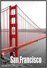 Frametory, 13X19 Poster Frame, Pre-Assembled Black Metal Aluminum, Golden Gate Bridge Gallery Edition (Metal, 13x19) - coolthings.us