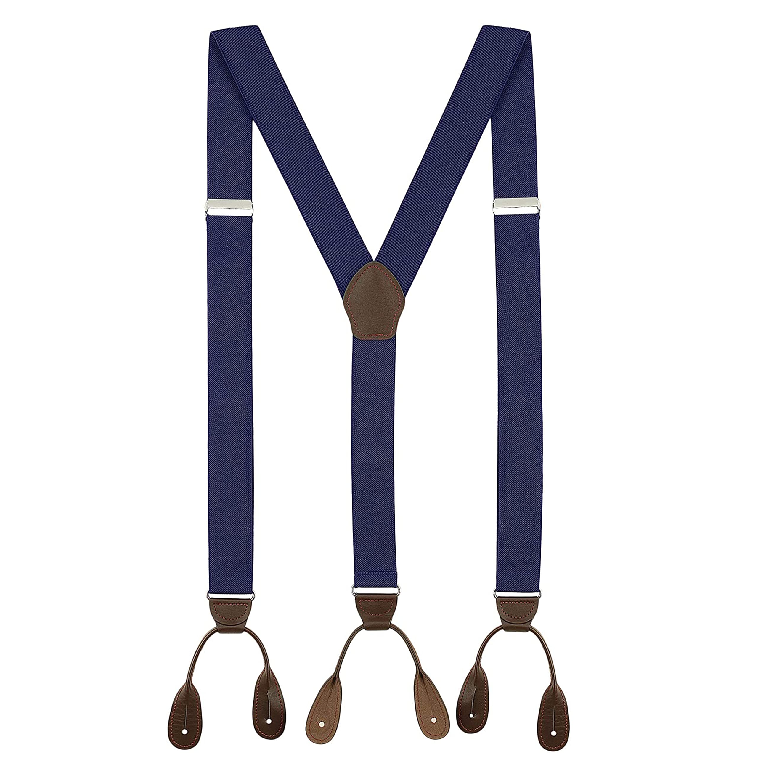 Luther Pike Seattle Suspenders for Men - 1.25" Y-Back Men's Suspenders
