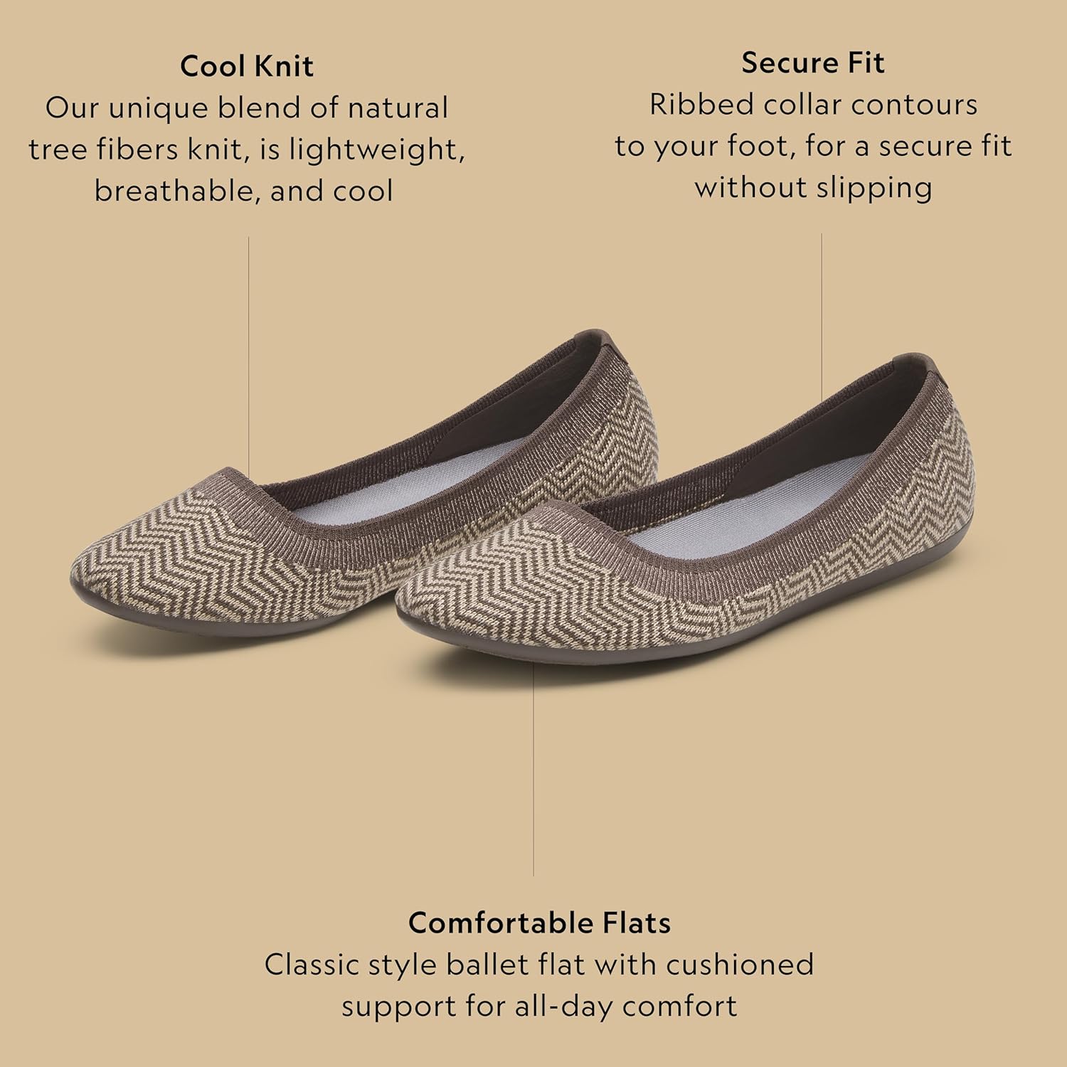 Allbirds Women’s Tree Breezer, Knit Ballet Flats, Slip-On Everyday Round Toe Shoes, Machine Washable Made with Natural Materials - Image 3