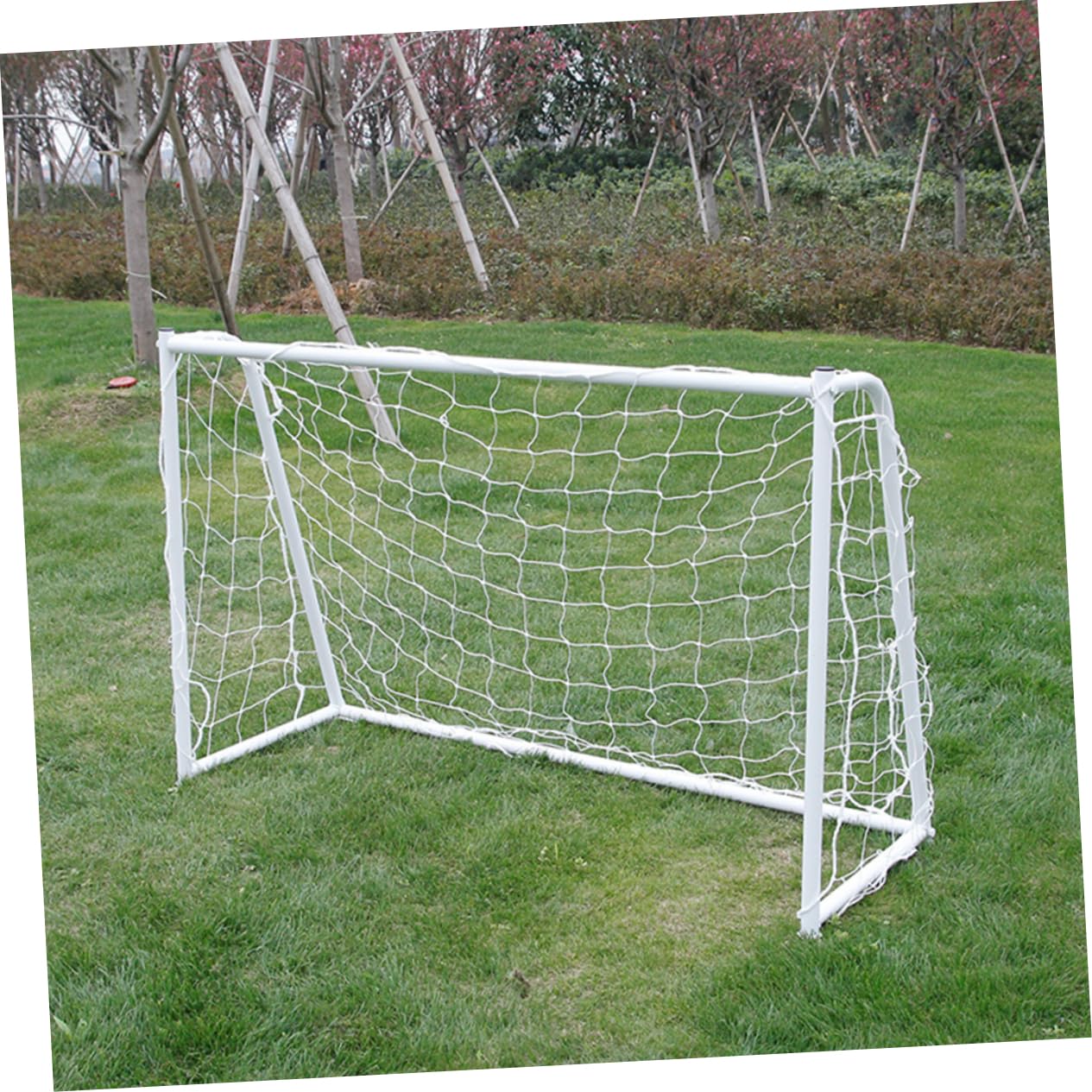 Rete per Porta da Calcio 2 Pezzi Pe Bianco per Allenamento