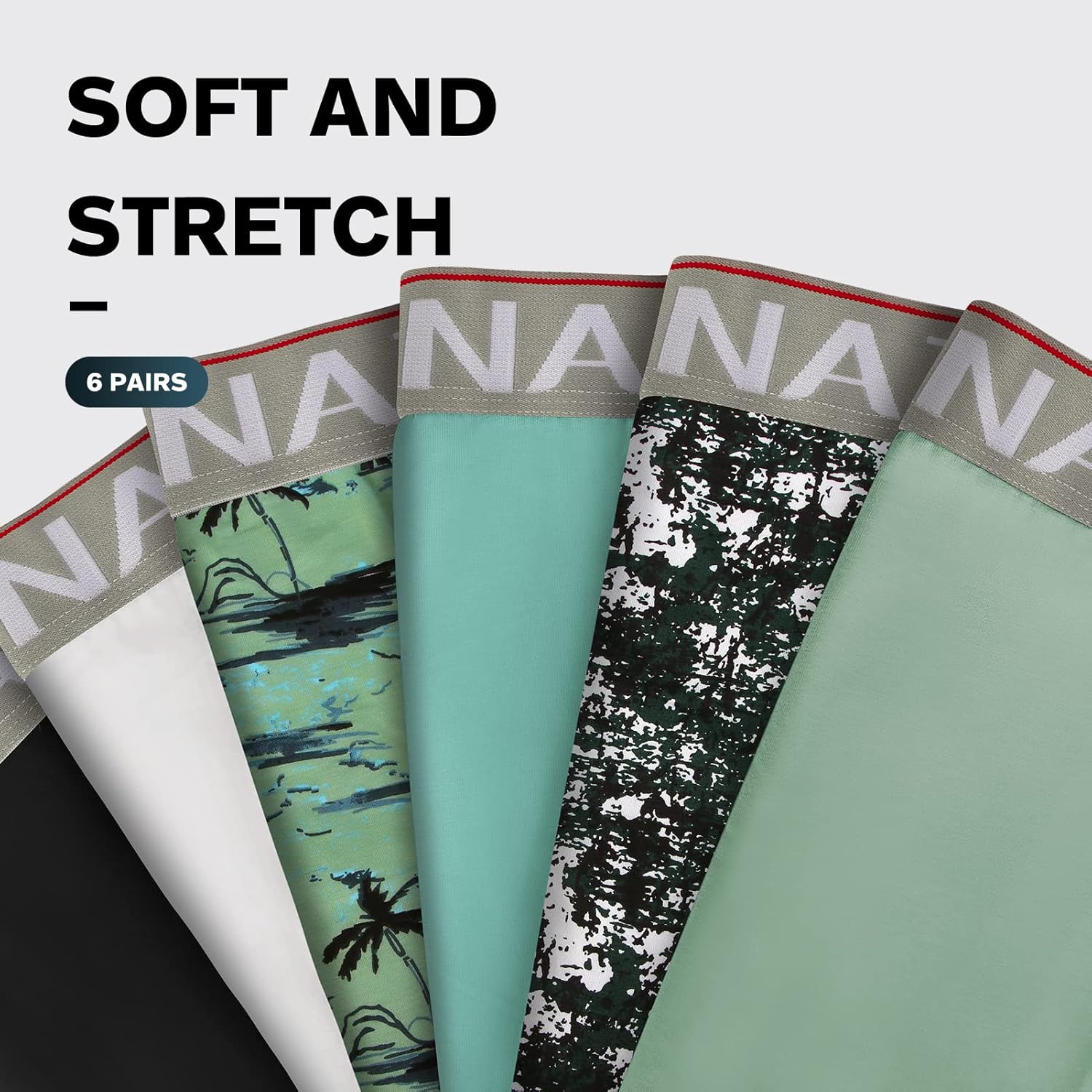 Natural Feelings Boxer Briefs Mens Underwear Men Pack of 5-6 Soft Cotton Open Fly Underwear - Image 6