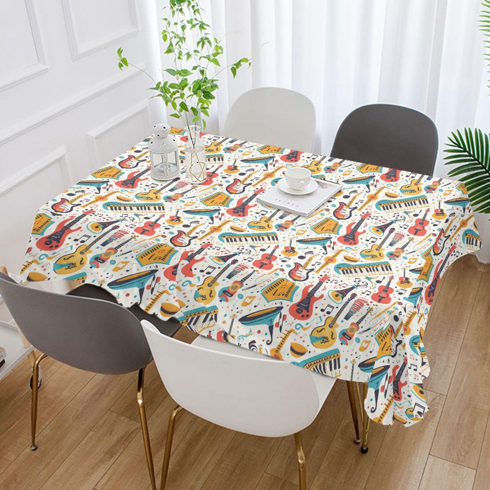 Amazon.com: ALAZA Music Note Musical Instrument Table Cloth