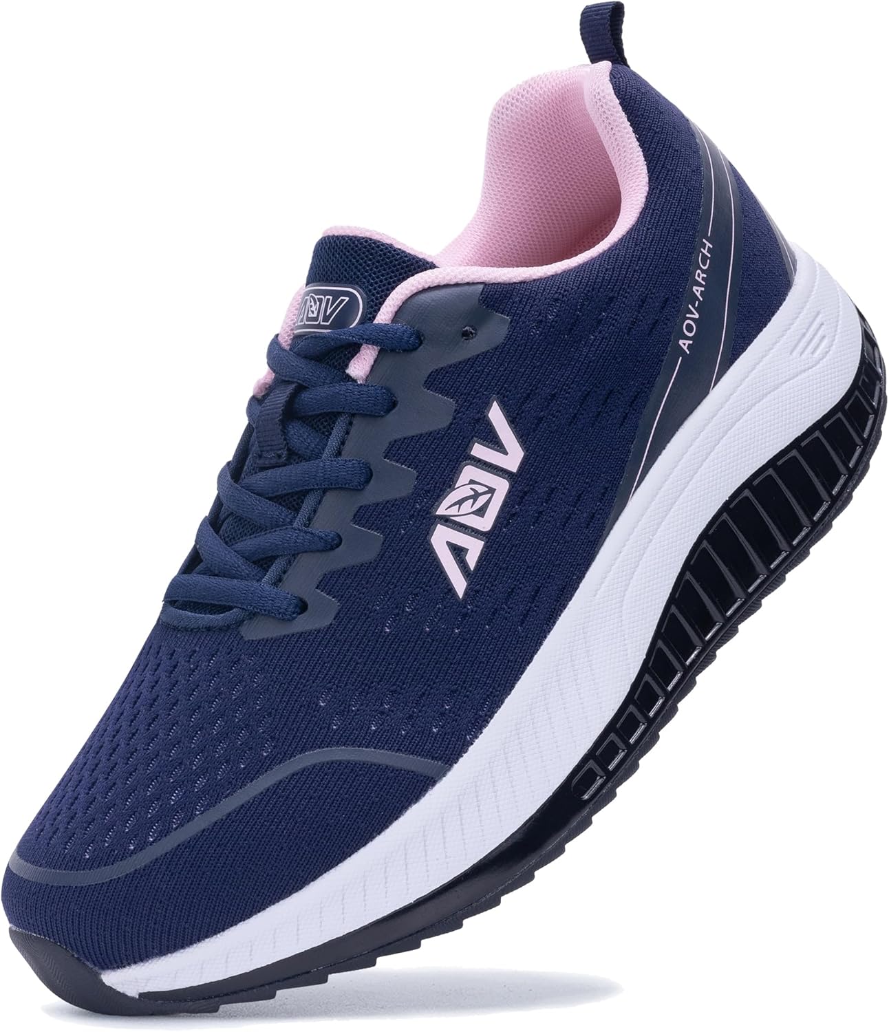 MAFEKE Womens Wide Toe Box Walking Shoes Arch Support Orthotic Sneakers Wide Width Tennis Shoes for Plantar Fasciitis Bunions US 6.5-11