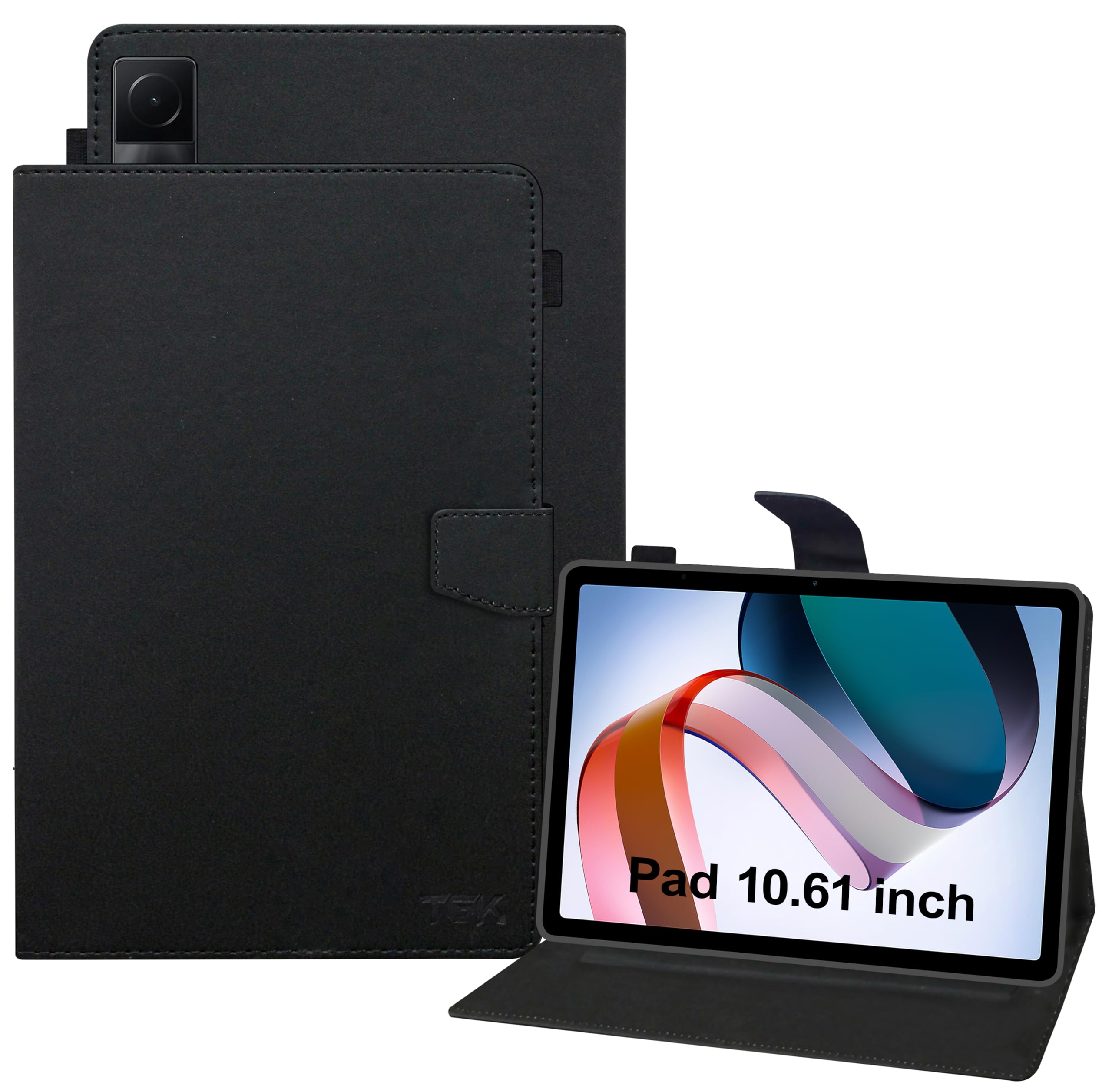 TGK Leather Flip Stand Case Cover for Redmi Pad 10.61 inch Tablet with Stylus Holder, Black (B0BJF2GSRN) Amazon Price History, Amazon Price Tracker