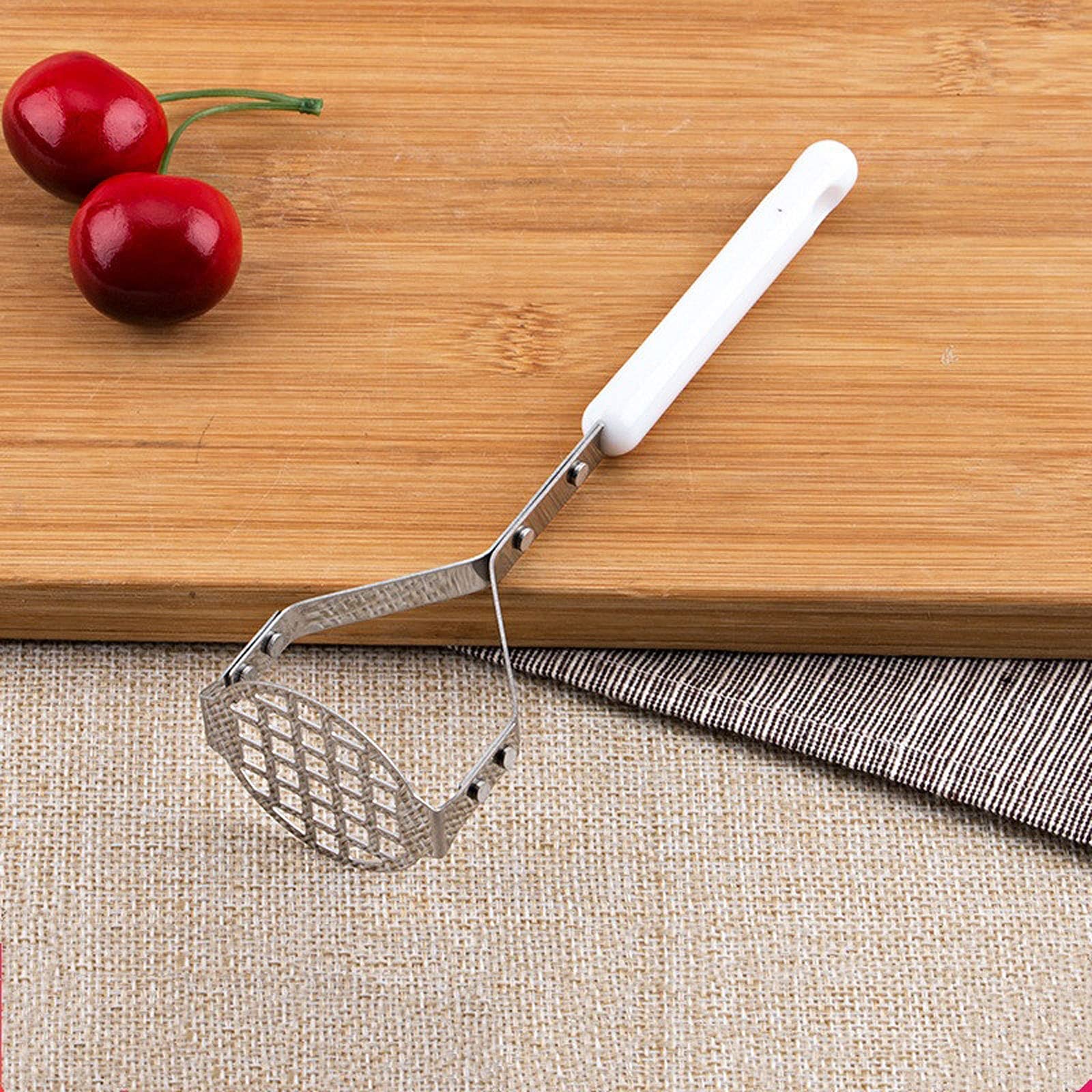 Kartoffelstampfer, Kartoffelstampfer, Kartoffelstampfer, Kartoffelchips, Obstschlamm, manueller Obst-Schlammstampfer aus Edelstahl