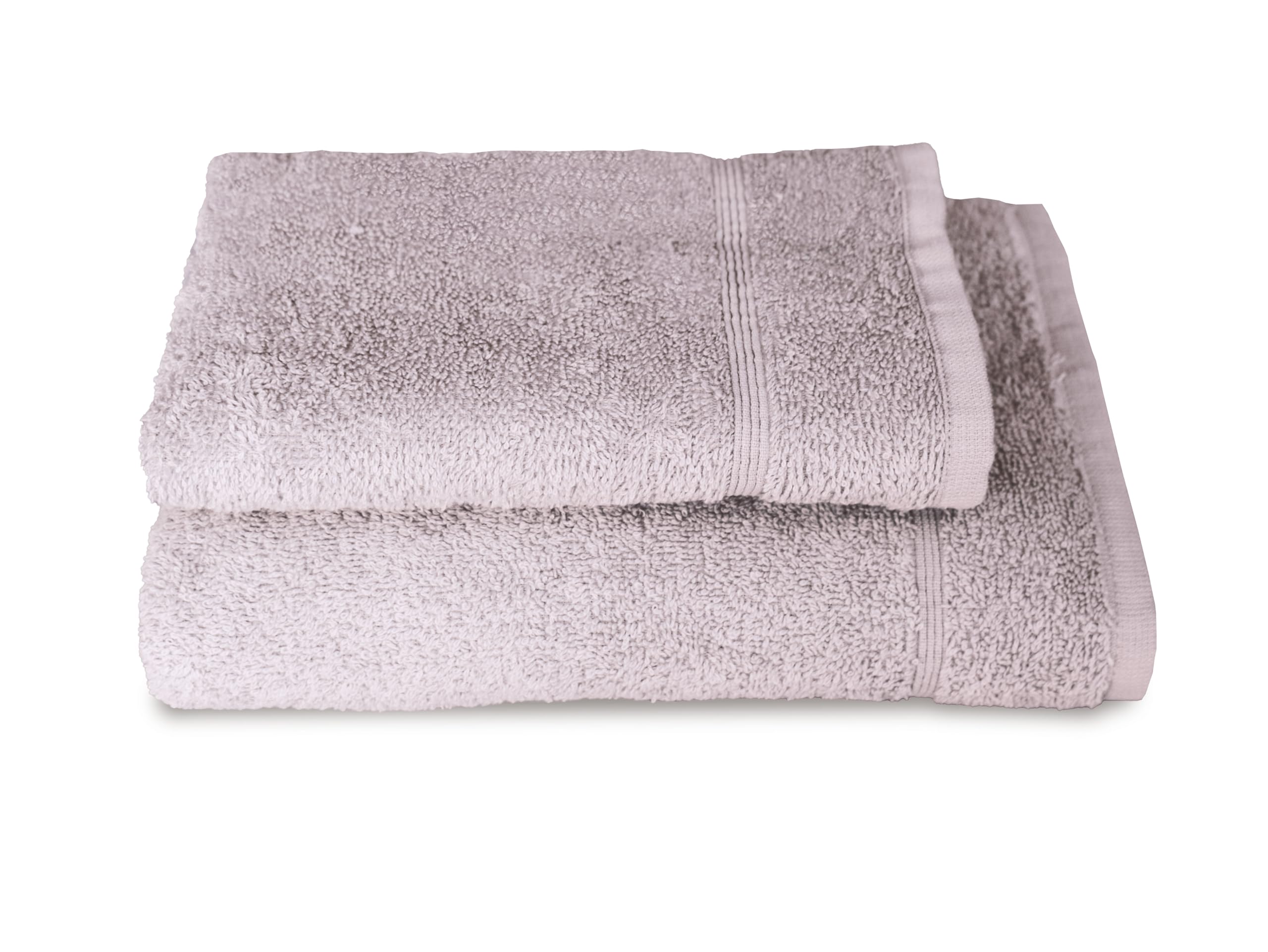 zer0bed, Lilac Bath Towels, Set of 2 Bath Towels, Face Towel, Bidet Towel, Plain Colour, Lilac, 100% Cotton, Set of 2 - Image 2