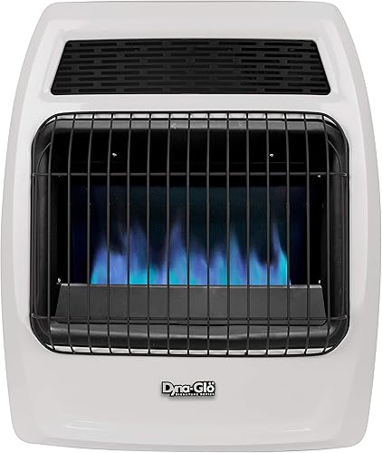 Dyna-Glo BFSS20LPT-4P - Calentador de pared termostático sin ventilación de propano líquido de 20,000 BTU, color blanco