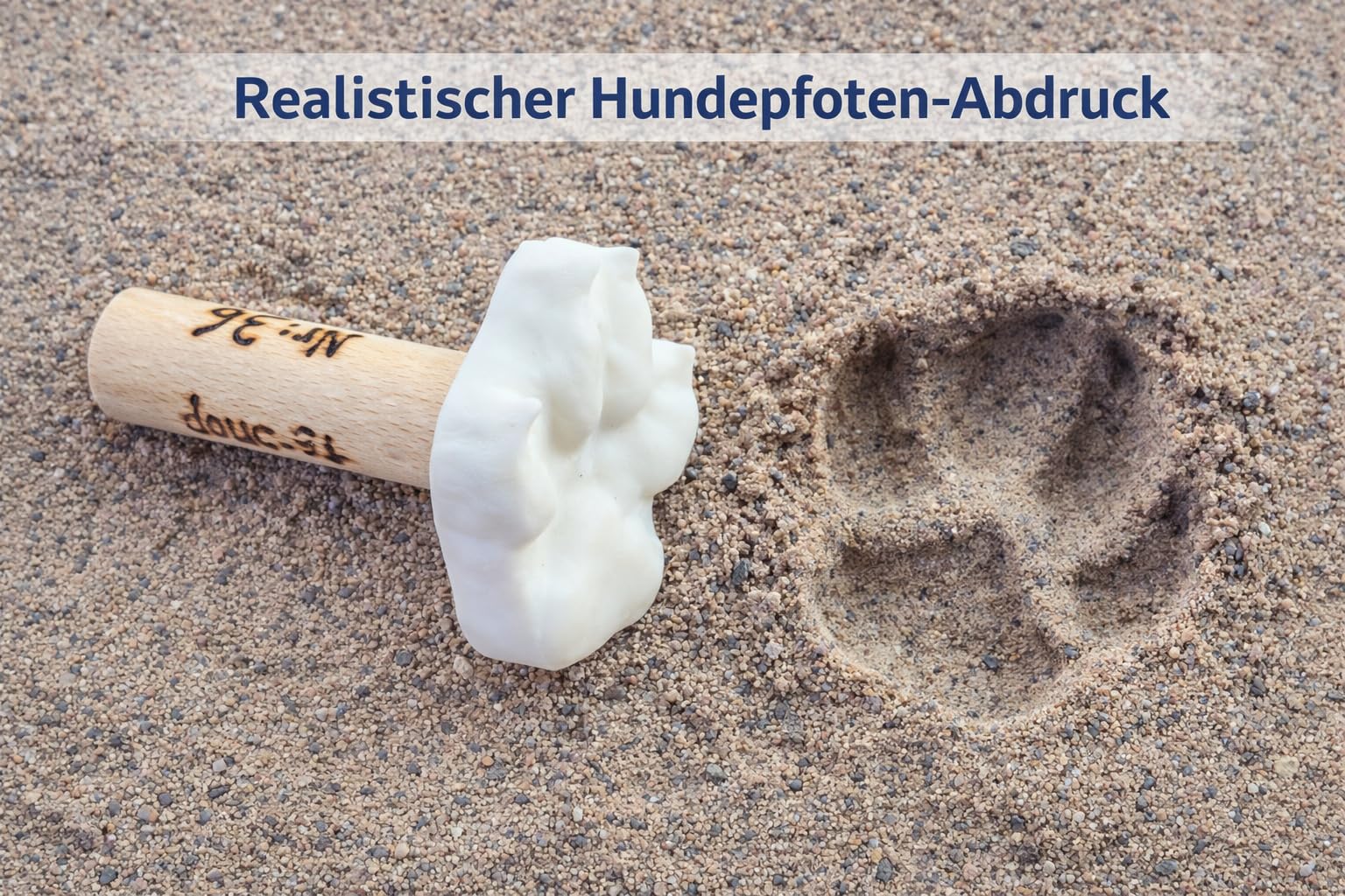 Fährtenstempel Hund – Lehr- und Demonstrationsmodell zur Vermittlung von Trittsiegeln und Fährtenmerkmalen