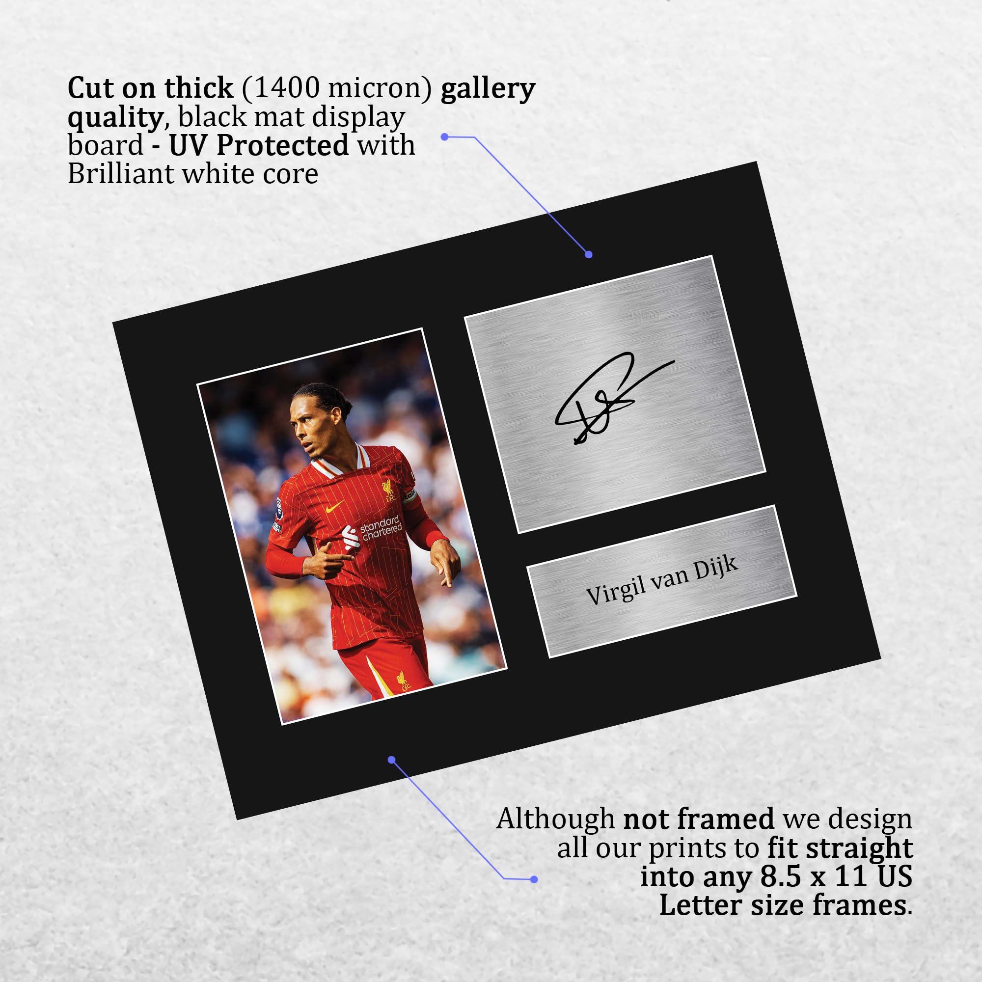 Amazon.com: HWC Trading USL Virgil van Dijk Gifts Printed Signed