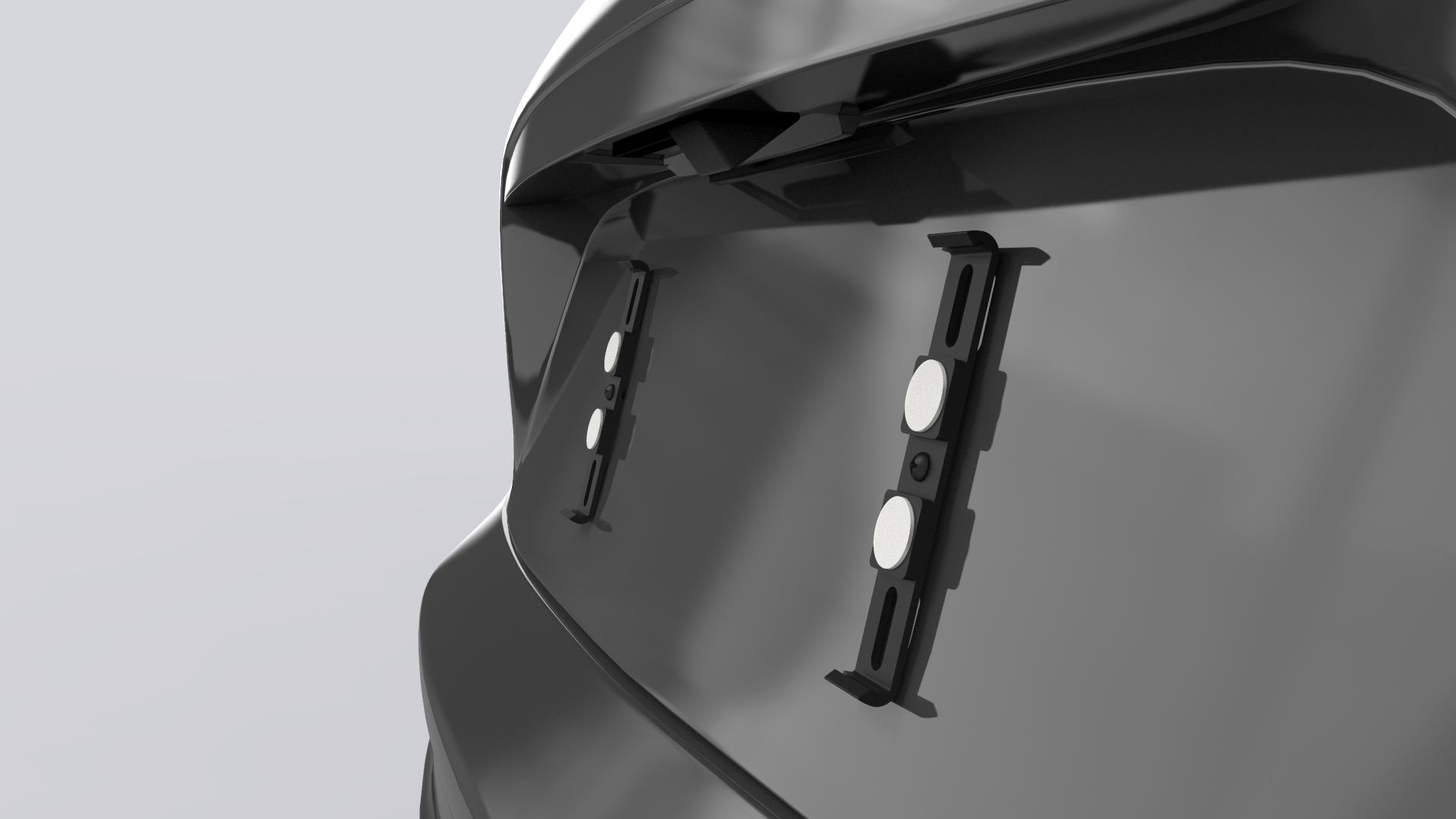 Ivality Porta targa Magnetico Senza Cornice per 1 Targa, Supporto Magnetico Invisibile per Auto, Portatarga Intercambiabile Austria, Omologato Stradale, Testato TÜV fino a 350 km/h