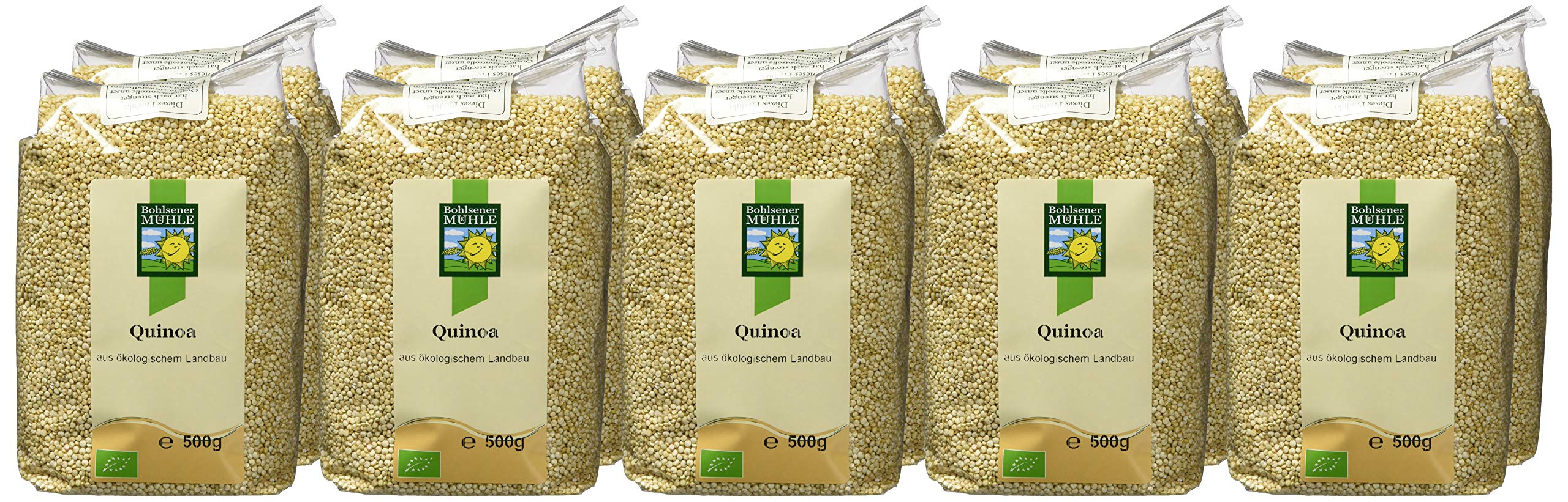 Bohlsener Mühle Quinoa, 10er Pack (10 x 500 g Packung) - Bio