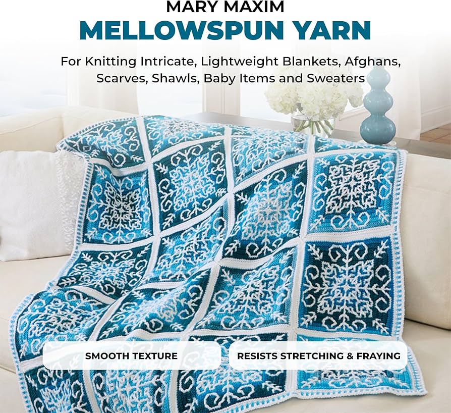 Amazon.com: Mary Maxim Mellowspun DK Weight Yarn, Lightweight