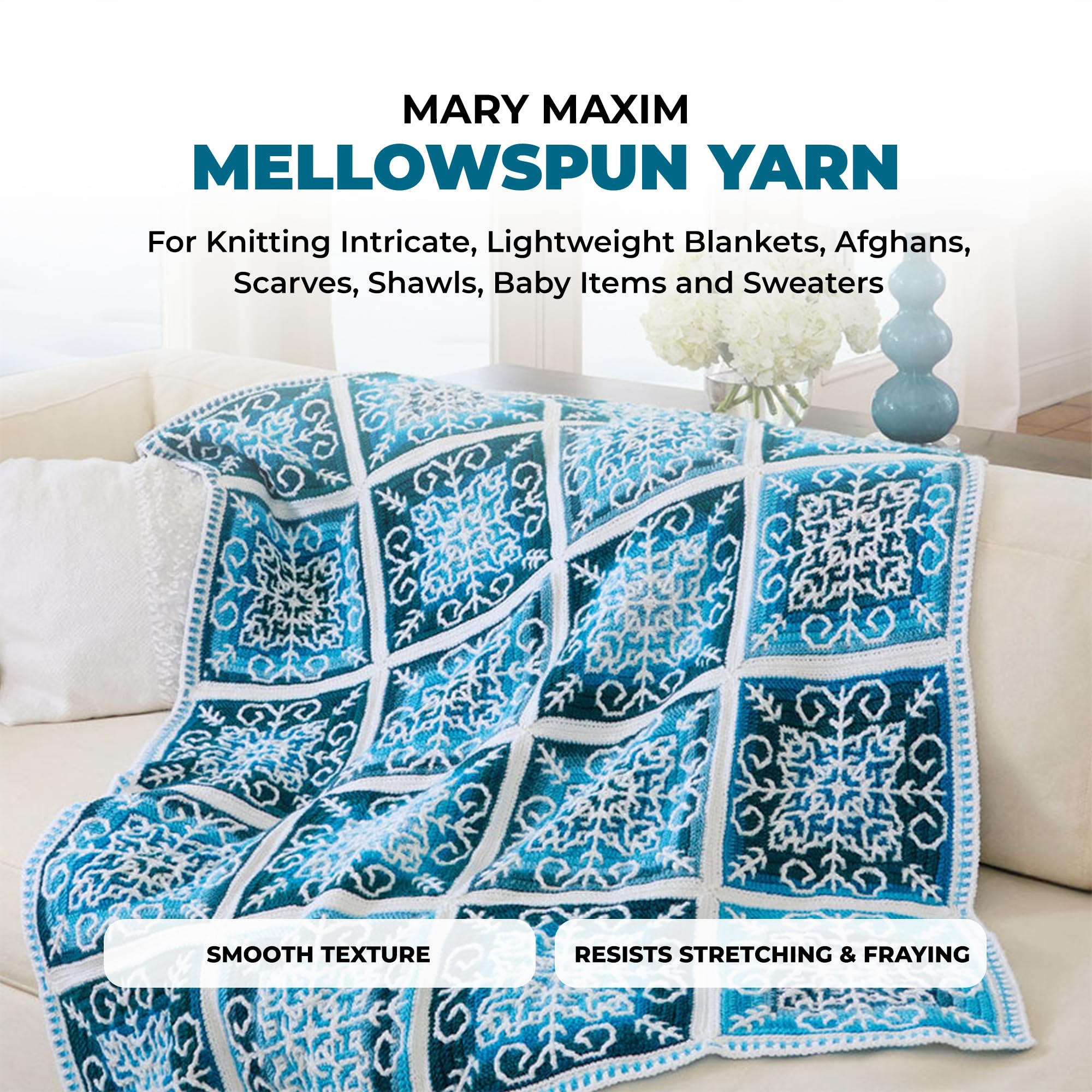 Amazon.com: Mary Maxim Mellowspun DK Yarn for Crocheting and