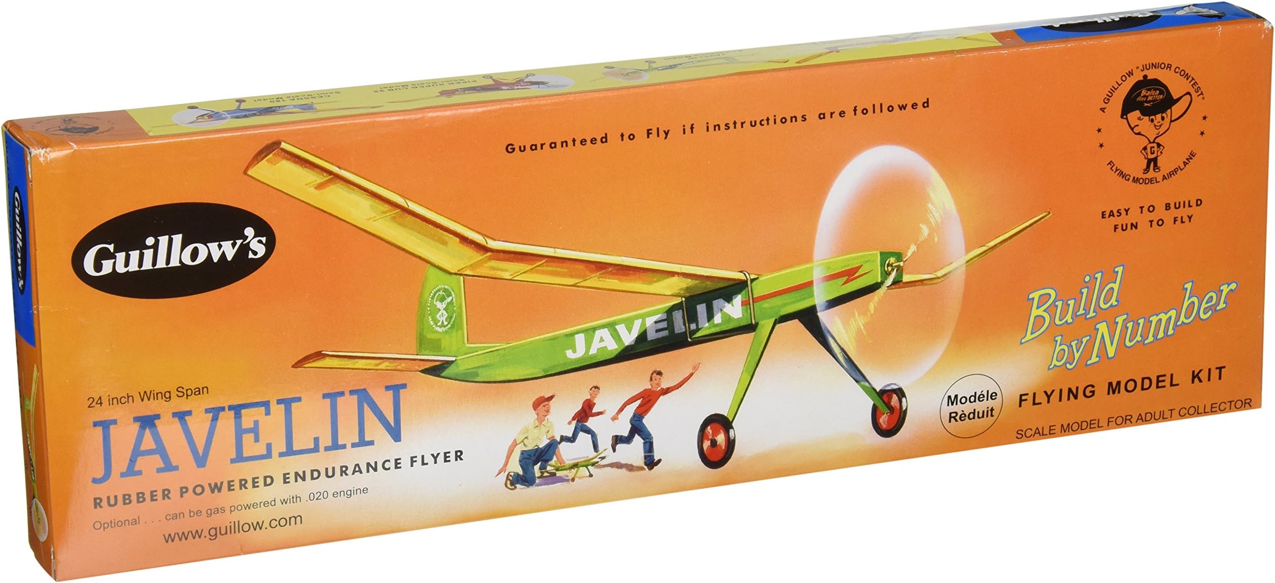 Javelin Rubber Powered Endurance Flyer Model Kit