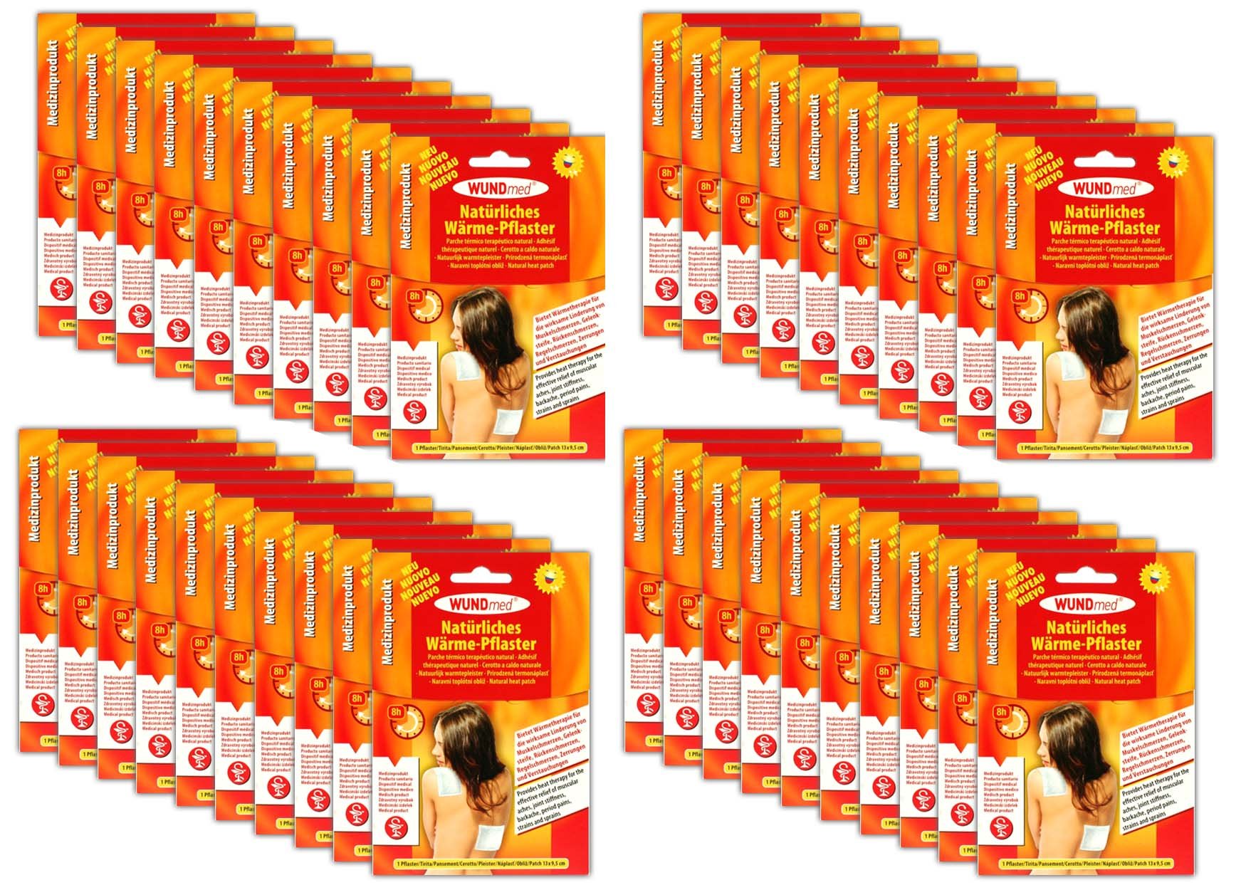 40 X scaldini 13 x 15 cm dolore cerotto waermepads Reumatismi cerotto schiena