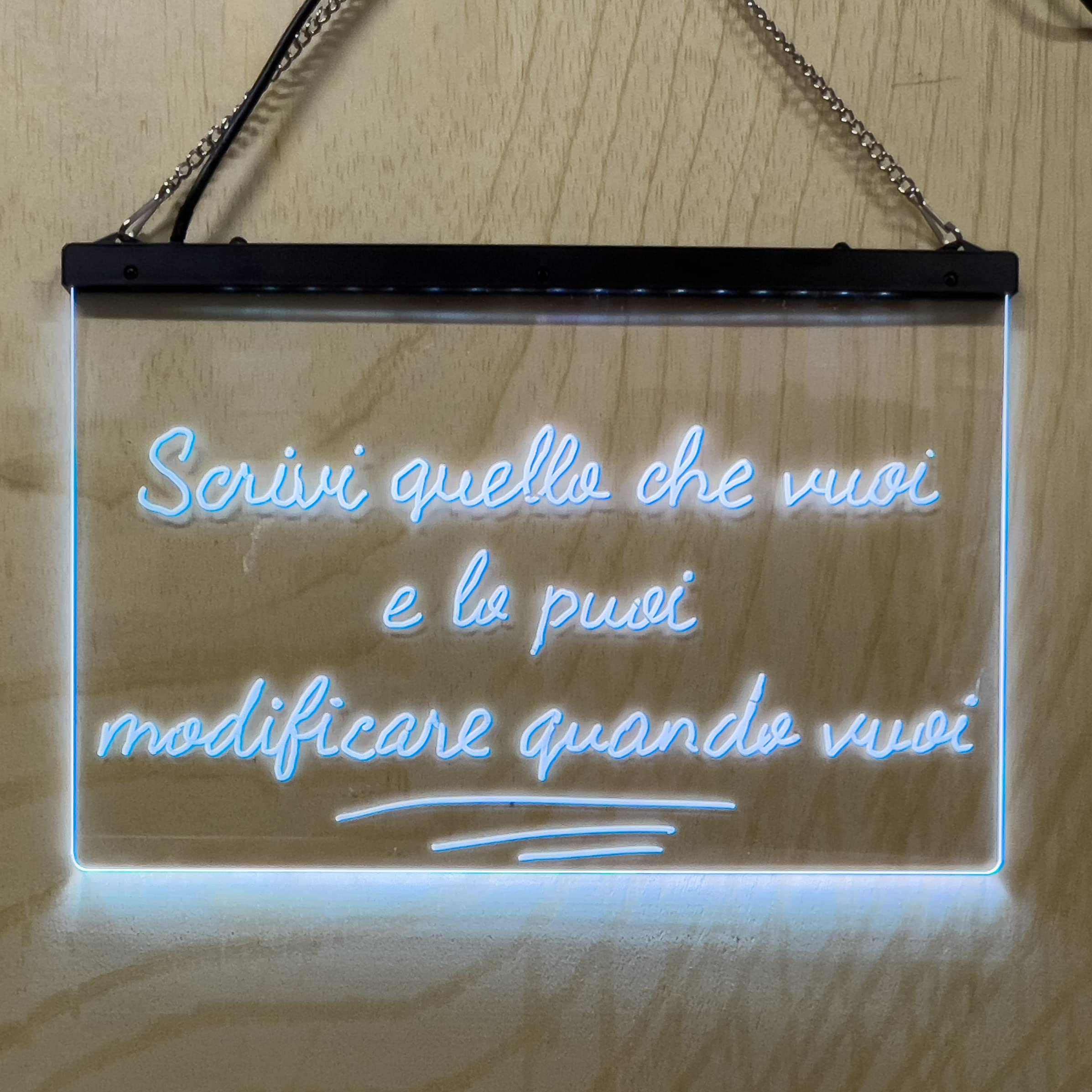 Letrero LED personalizable mesa luminosa luz multicolor para locales bares