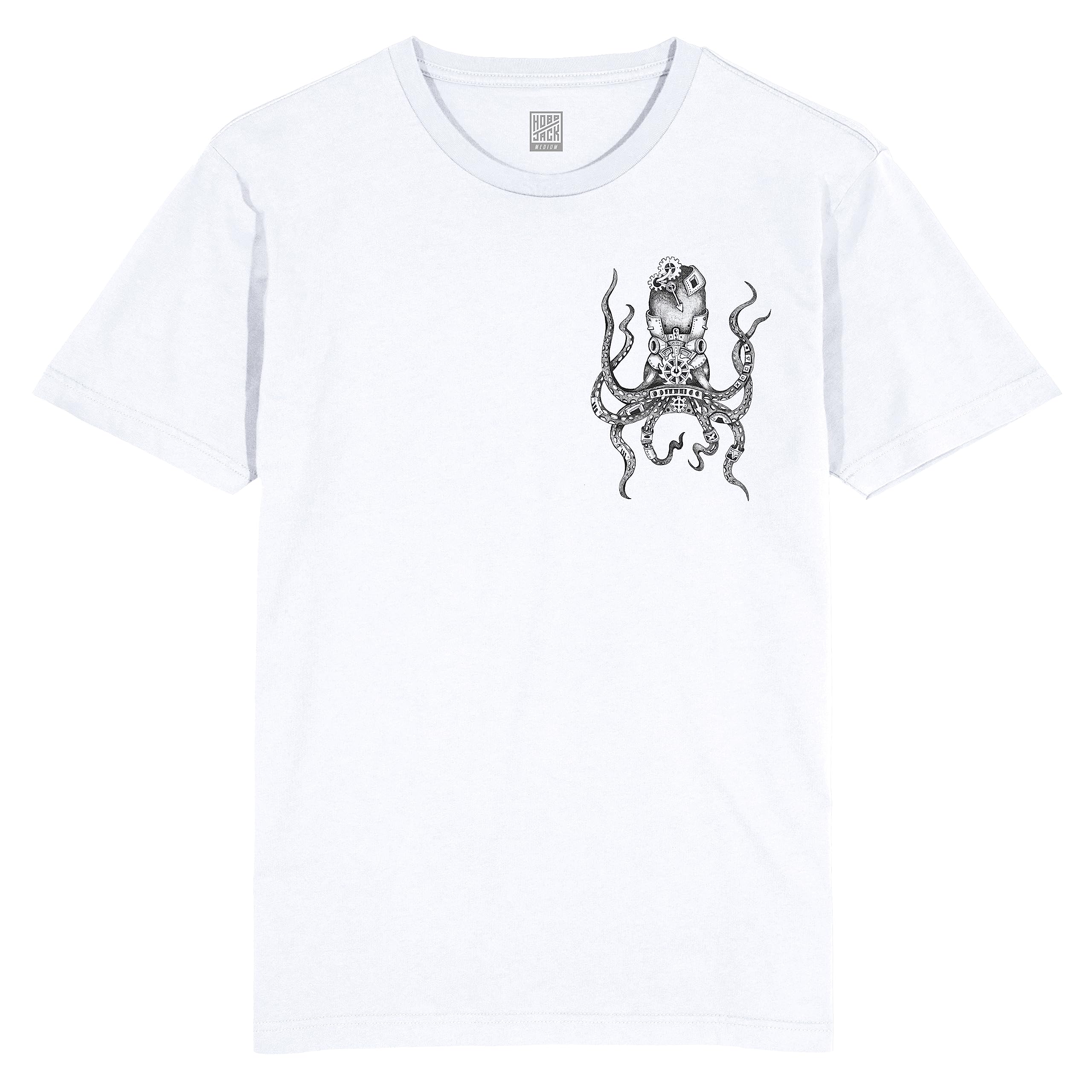 Hobo Jack Men's White - 'Kranked' X Steve 'Squidoodle' Turner Collab - Tee T-Shirt (Xxl)